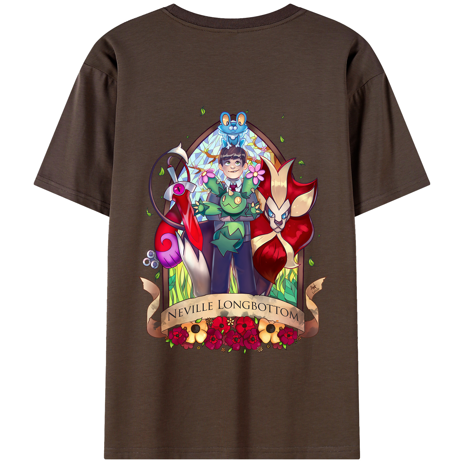 （画像用） Harry Potter ハリー・ポッターシリーズ 綿100％半袖Tシャツ（背面プリント）