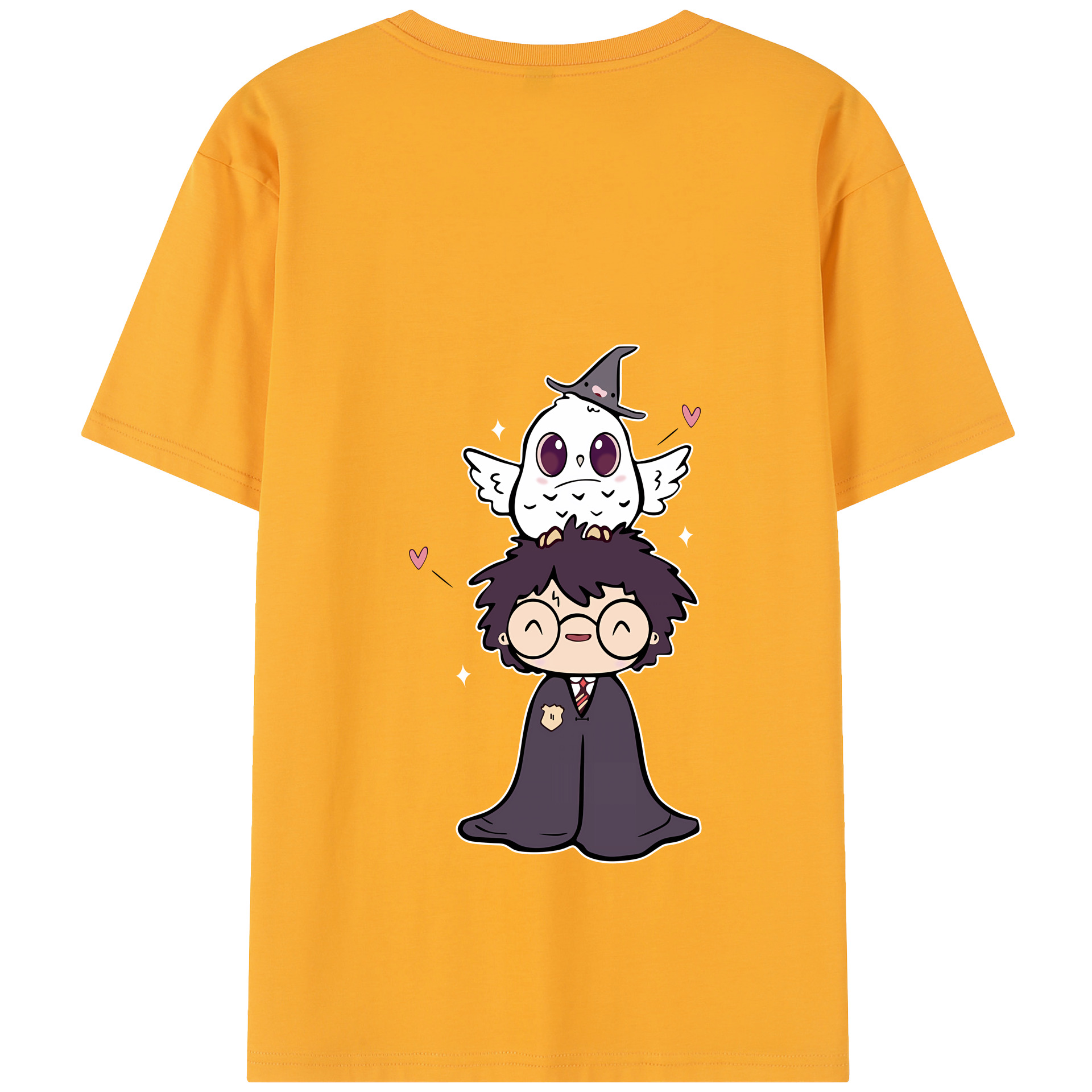 （画像用） Harry Potter ハリー・ポッターシリーズ 綿100％半袖Tシャツ（背面プリント）