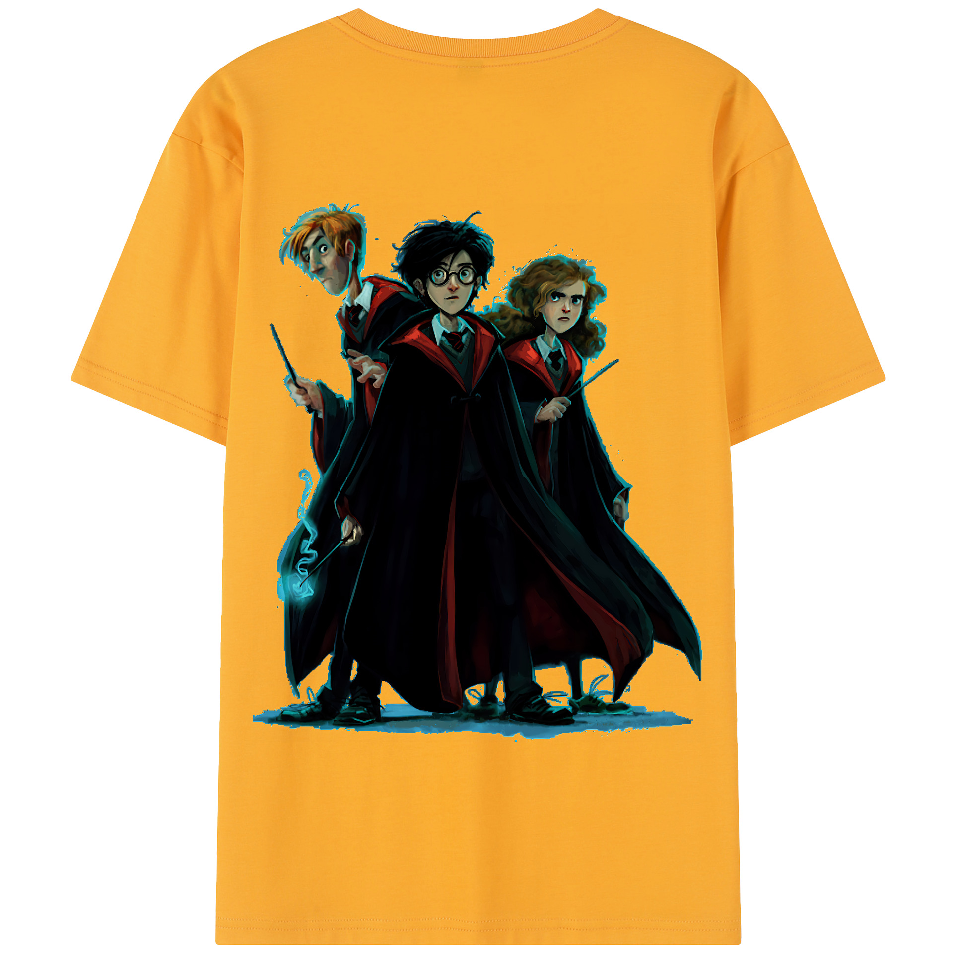 （画像用） Harry Potter ハリー・ポッターシリーズ 綿100％半袖Tシャツ（背面プリント）