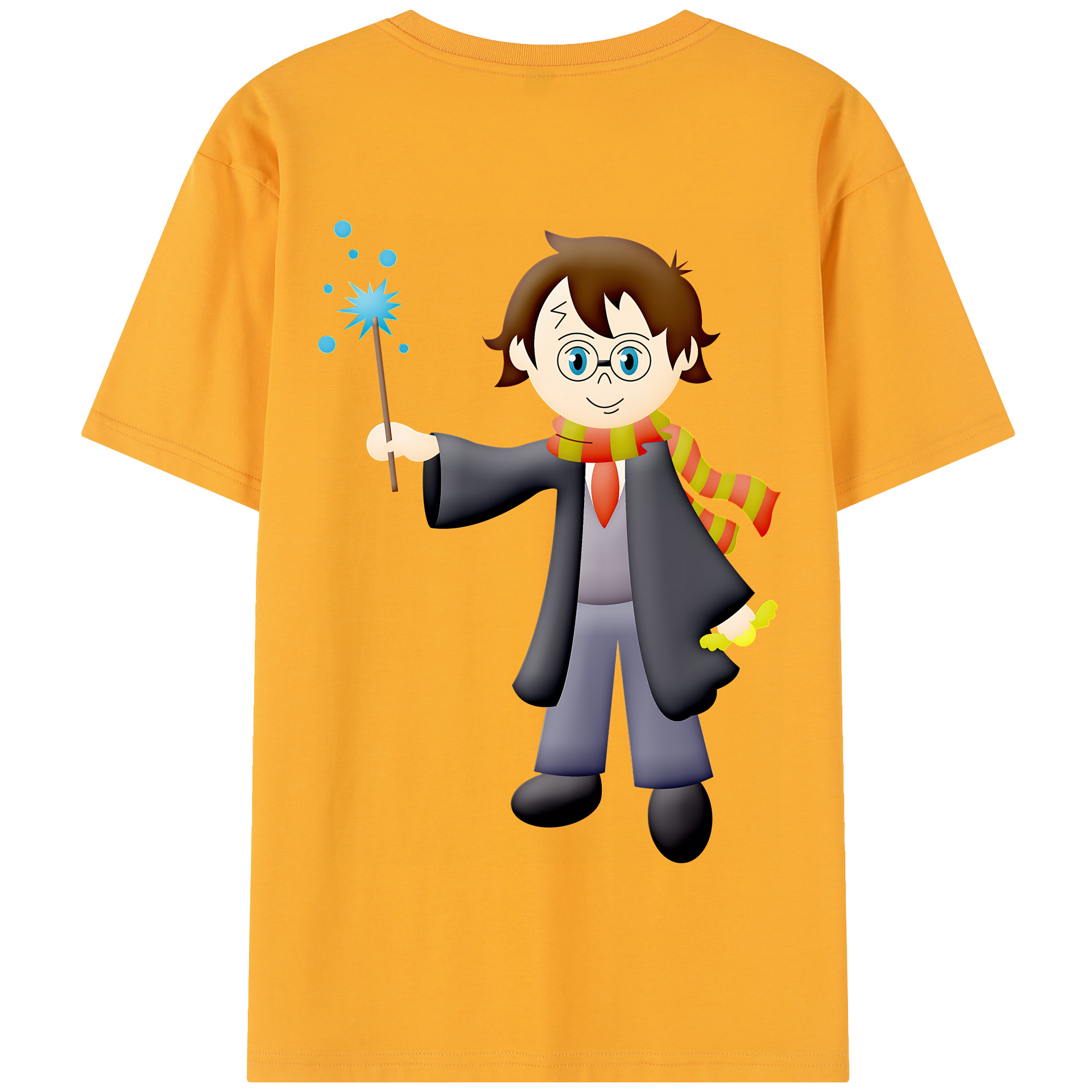 （画像用） Harry Potter ハリー・ポッターシリーズ 綿100％半袖Tシャツ（背面プリント）