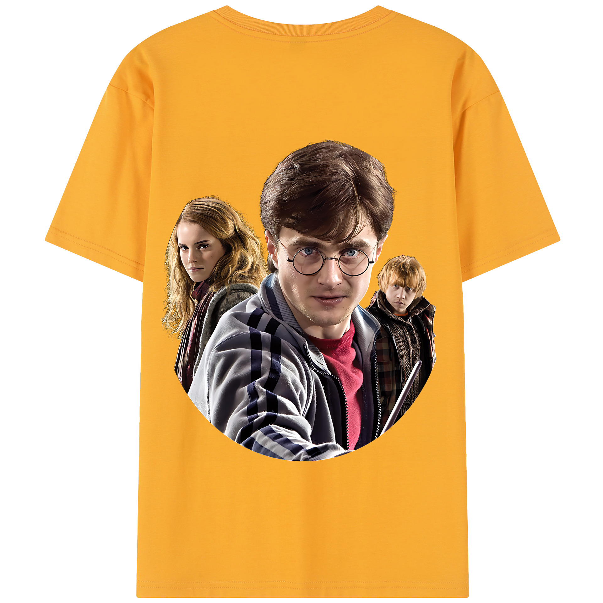 （画像用） Harry Potter ハリー・ポッターシリーズ 綿100％半袖Tシャツ（背面プリント）