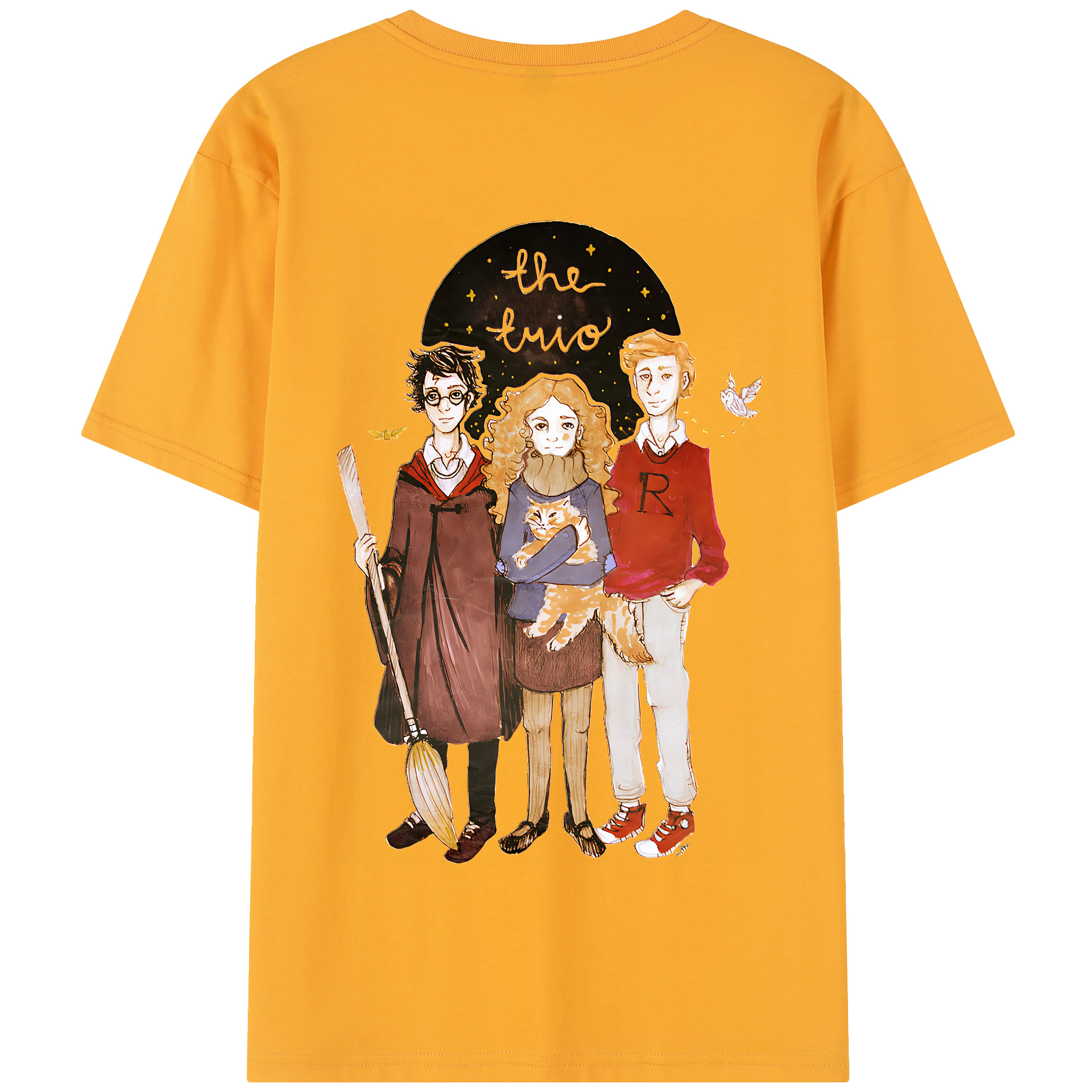 （画像用） Harry Potter ハリー・ポッターシリーズ 綿100％半袖Tシャツ（背面プリント）