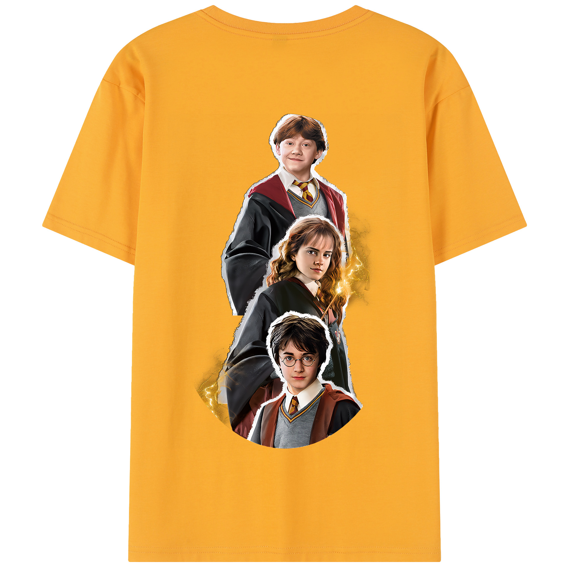 （画像用） Harry Potter ハリー・ポッターシリーズ 綿100％半袖Tシャツ（背面プリント）