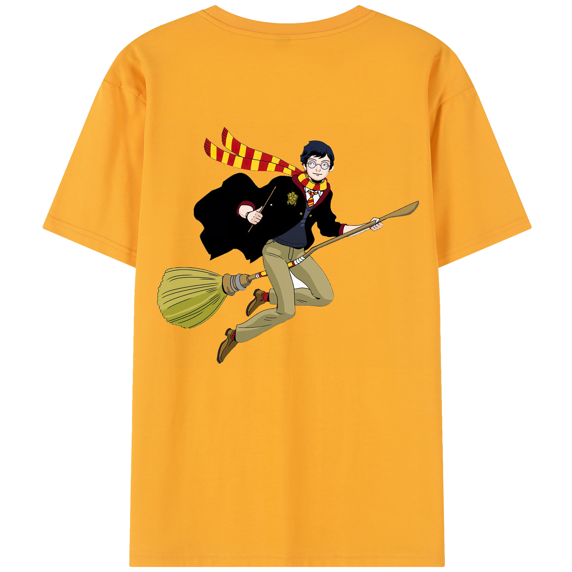 （画像用） Harry Potter ハリー・ポッターシリーズ 綿100％半袖Tシャツ（背面プリント）