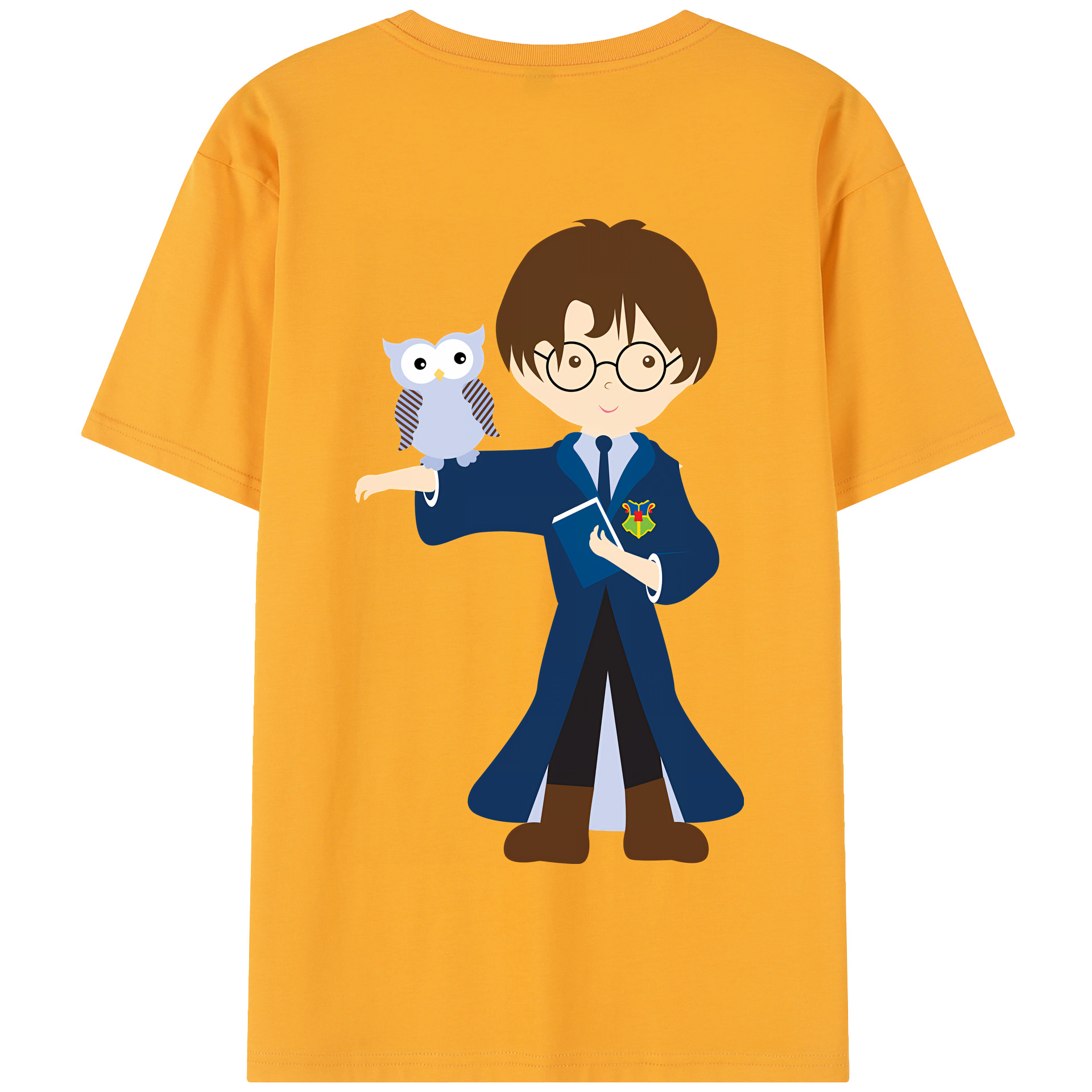 （画像用） Harry Potter ハリー・ポッターシリーズ 綿100％半袖Tシャツ（背面プリント）