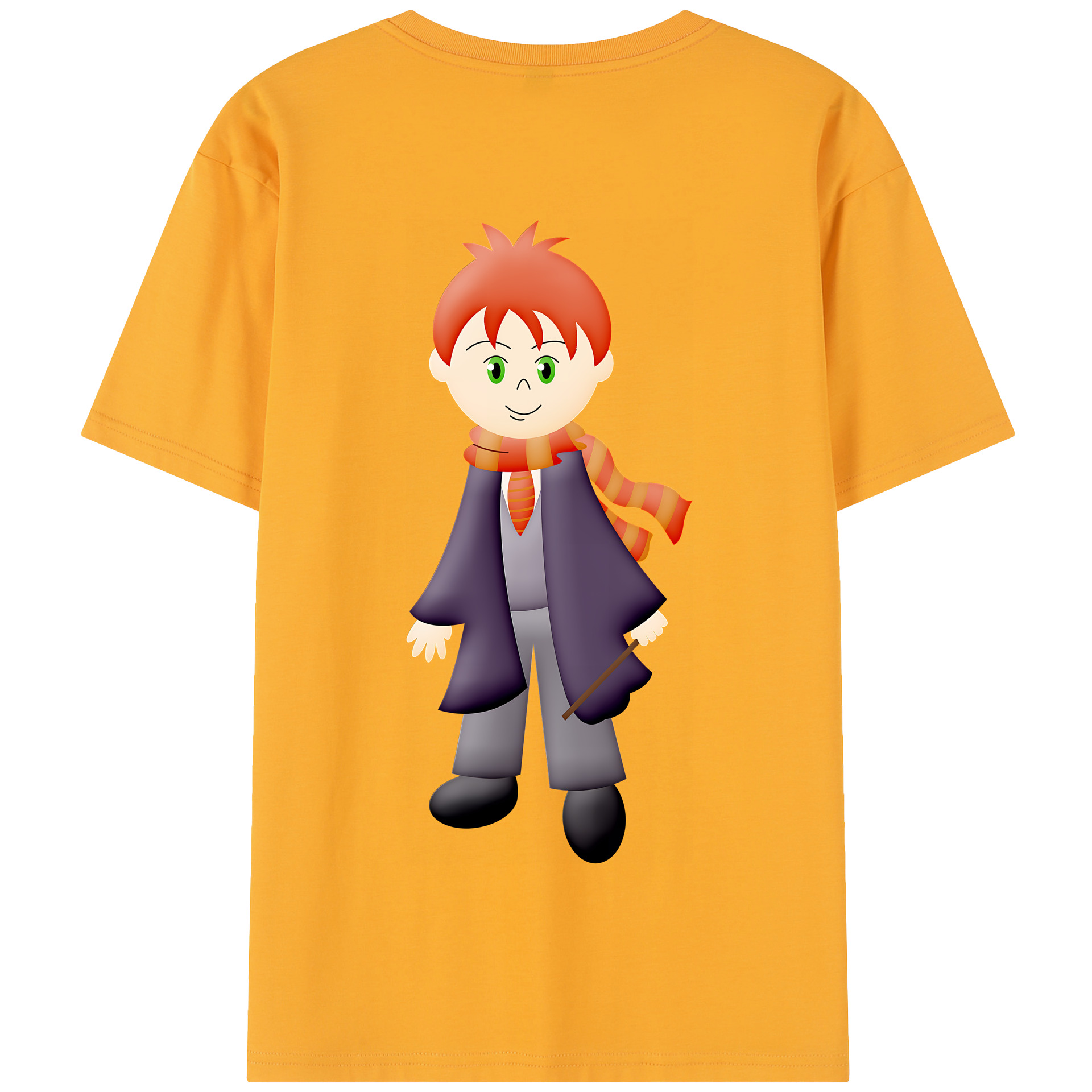 （画像用） Harry Potter ハリー・ポッターシリーズ 綿100％半袖Tシャツ（背面プリント）