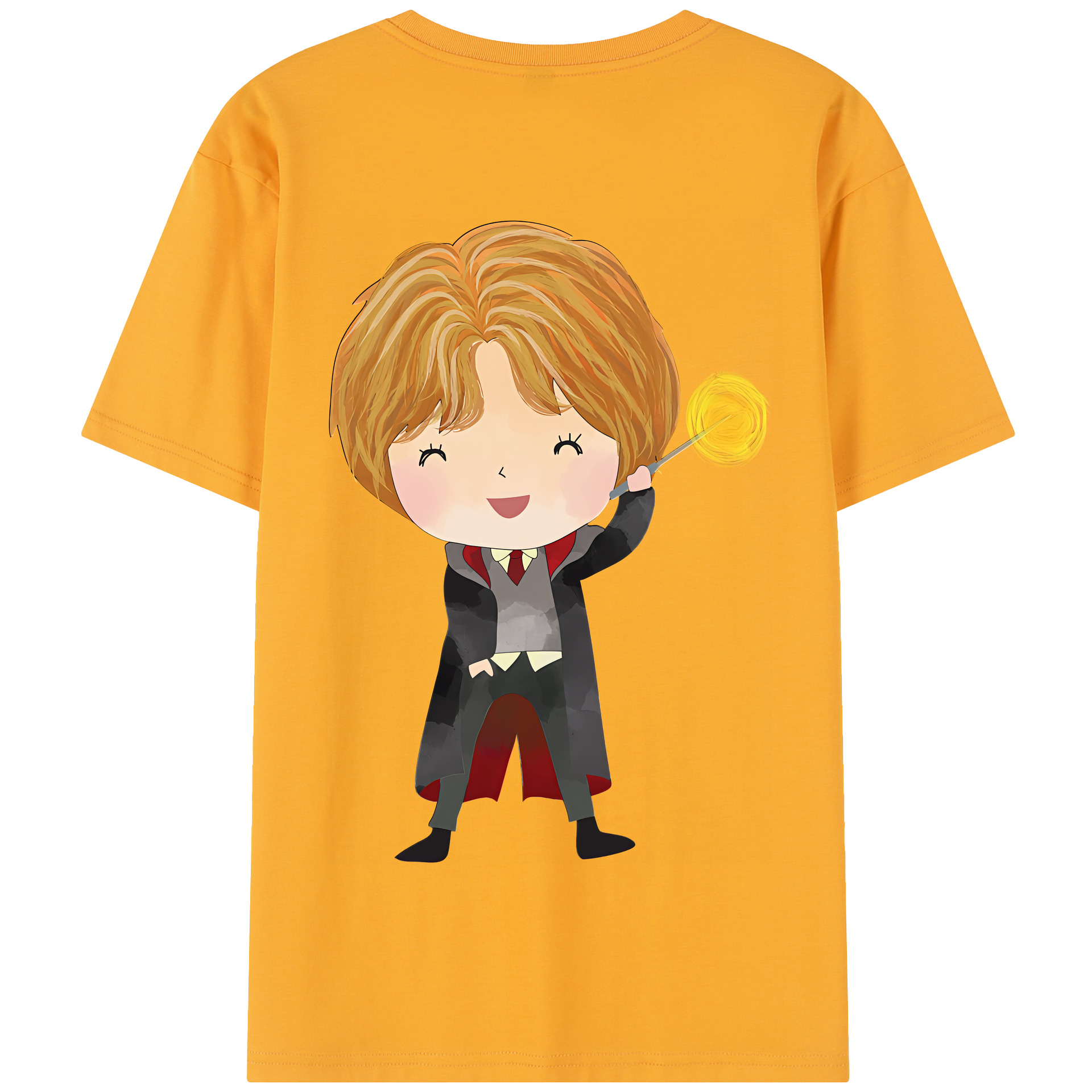 （画像用） Harry Potter ハリー・ポッターシリーズ 綿100％半袖Tシャツ（背面プリント）