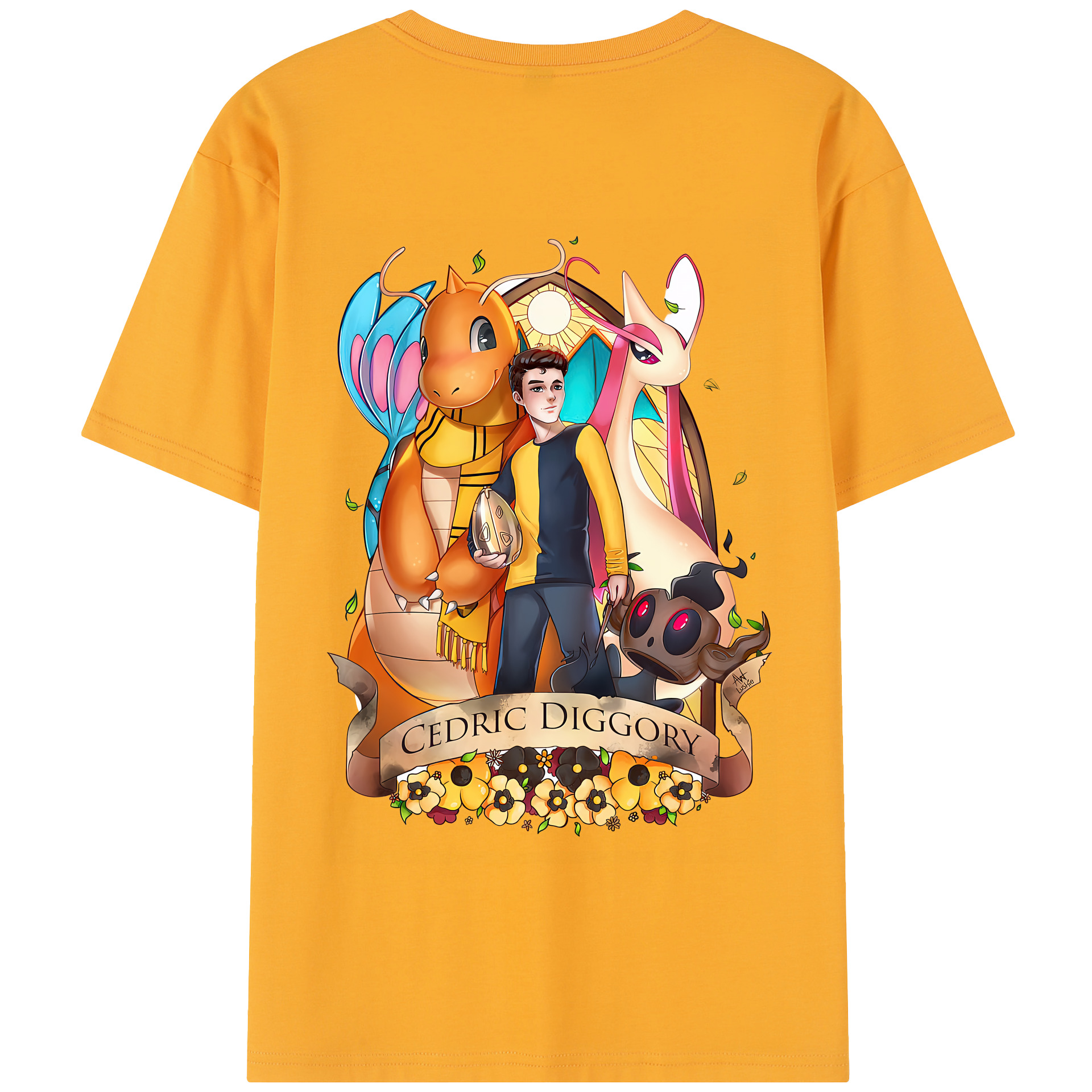 （画像用） Harry Potter ハリー・ポッターシリーズ 綿100％半袖Tシャツ（背面プリント）