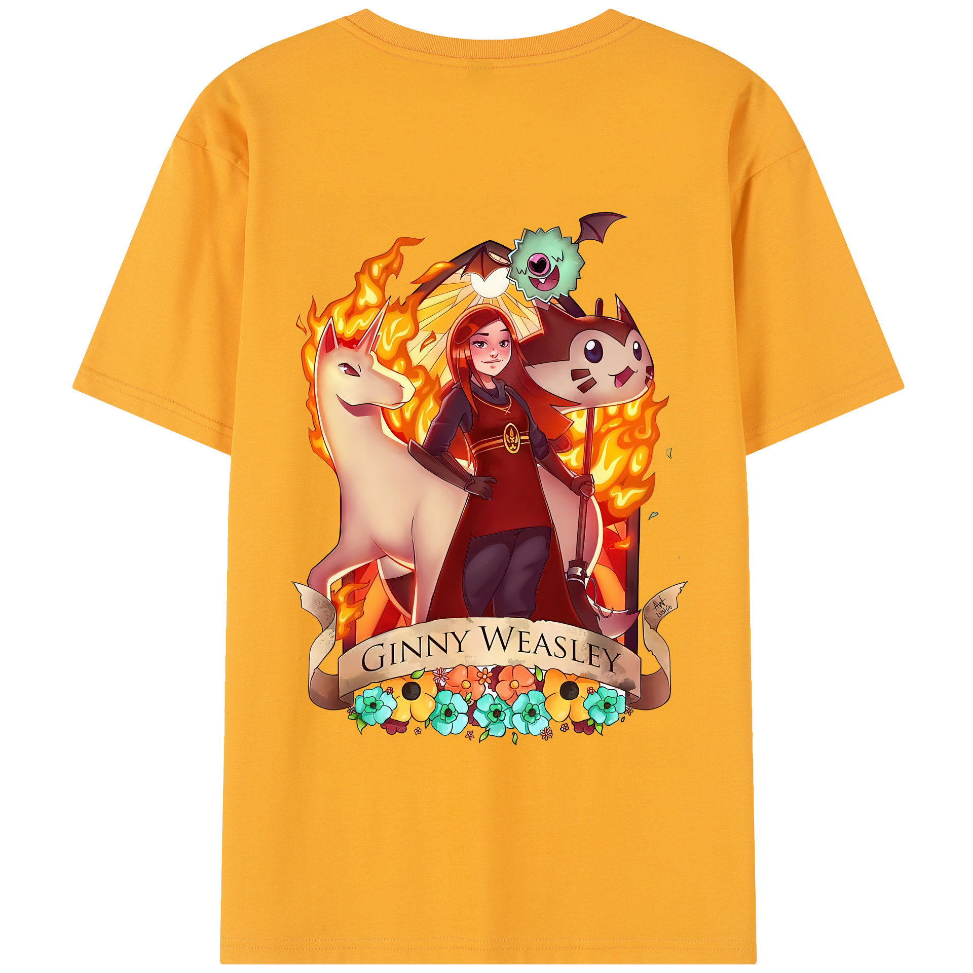 （画像用） Harry Potter ハリー・ポッターシリーズ 綿100％半袖Tシャツ（背面プリント）