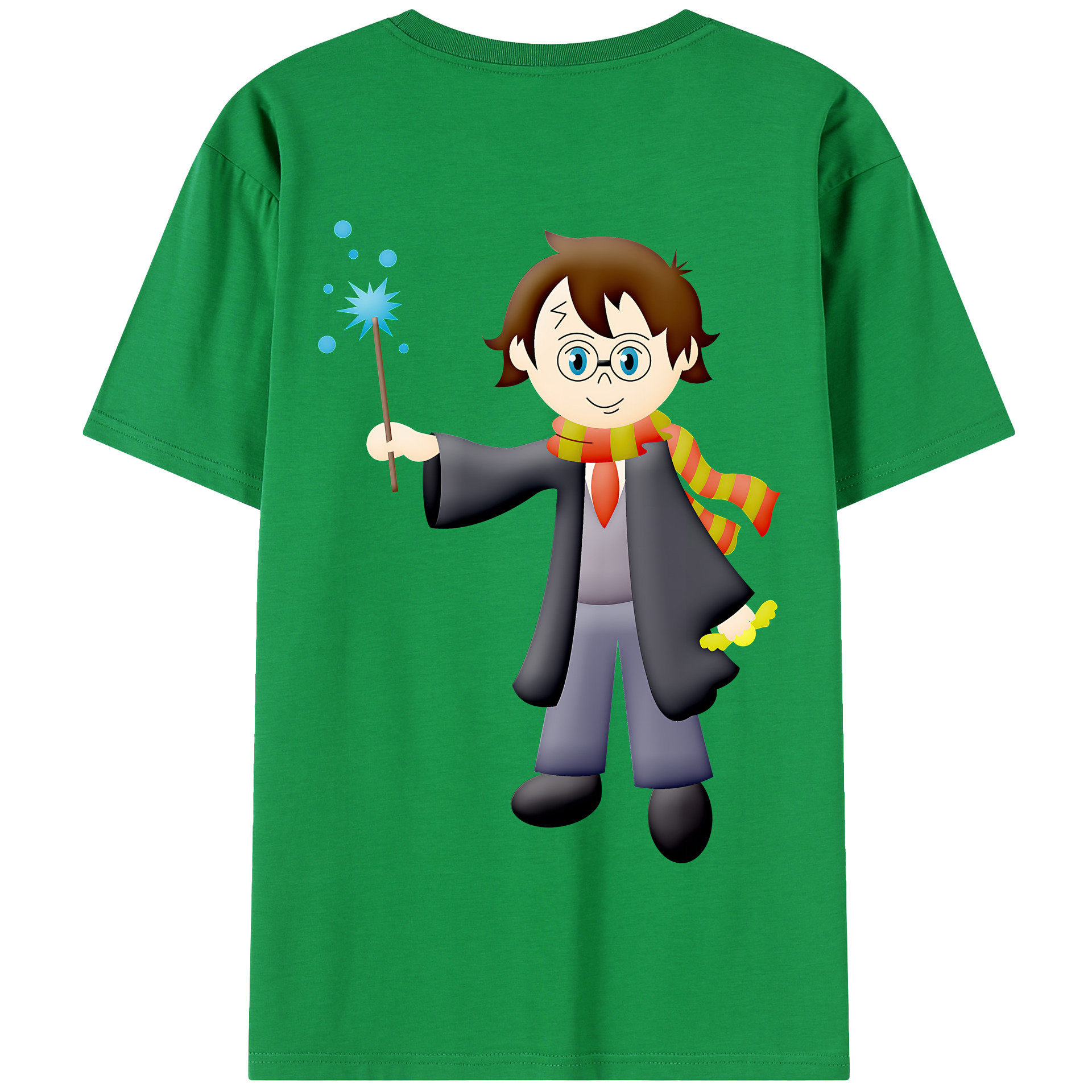 （画像用） Harry Potter ハリー・ポッターシリーズ 綿100％半袖Tシャツ（背面プリント）