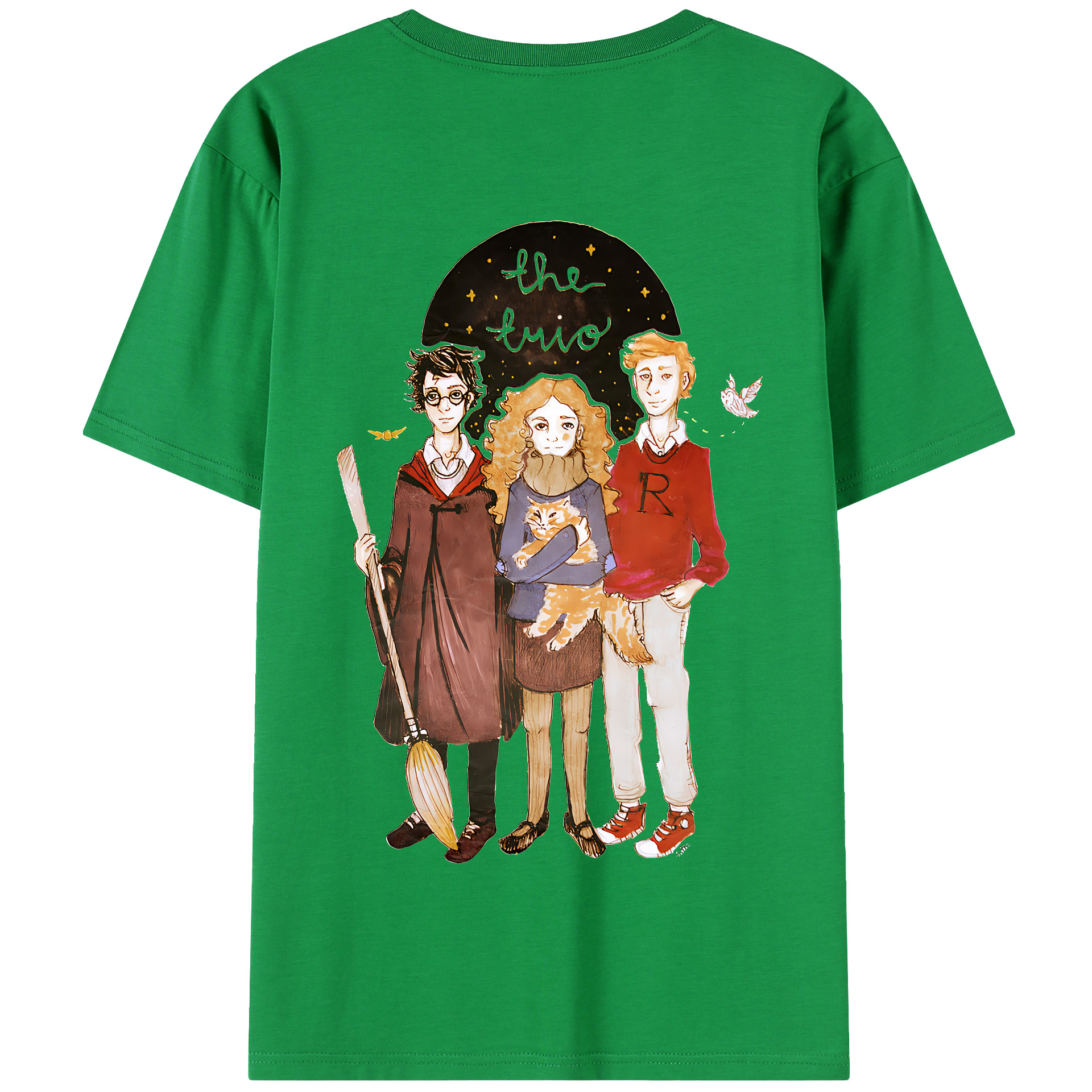 （画像用） Harry Potter ハリー・ポッターシリーズ 綿100％半袖Tシャツ（背面プリント）