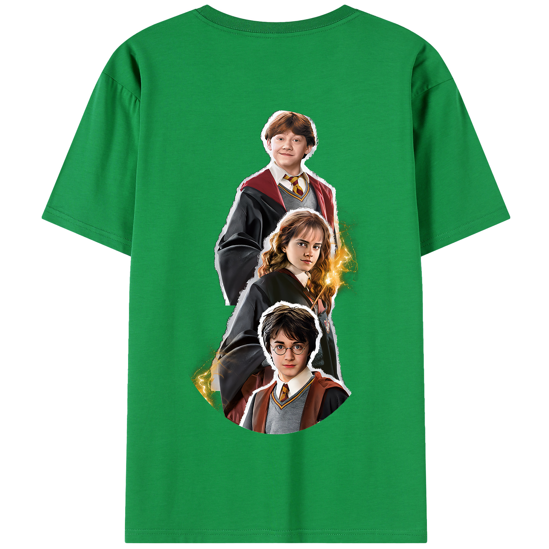 （画像用） Harry Potter ハリー・ポッターシリーズ 綿100％半袖Tシャツ（背面プリント）