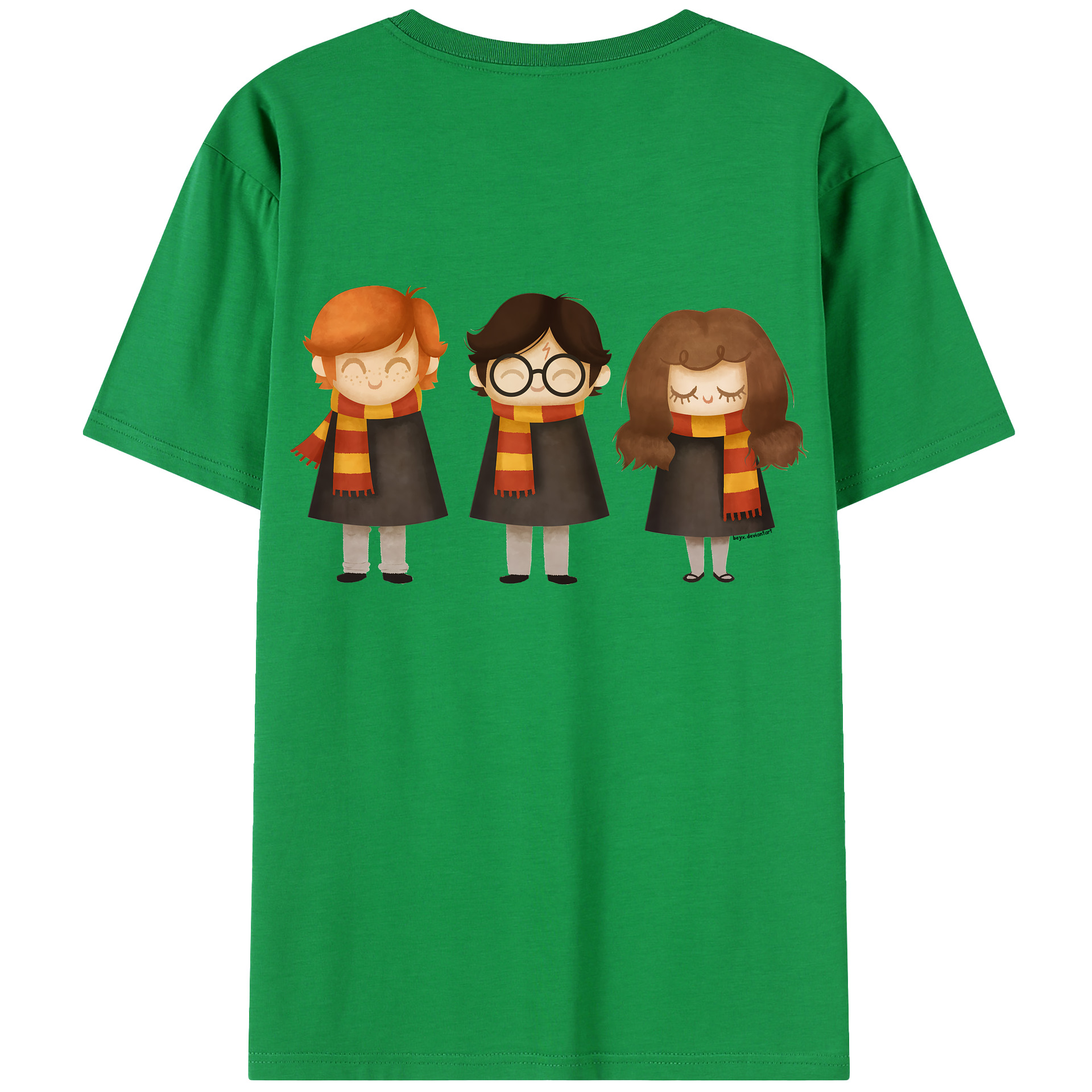 （画像用） Harry Potter ハリー・ポッターシリーズ 綿100％半袖Tシャツ（背面プリント）