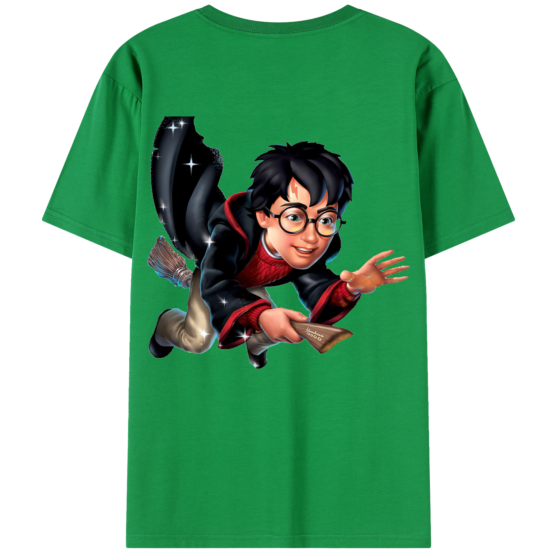 （画像用） Harry Potter ハリー・ポッターシリーズ 綿100％半袖Tシャツ（背面プリント）