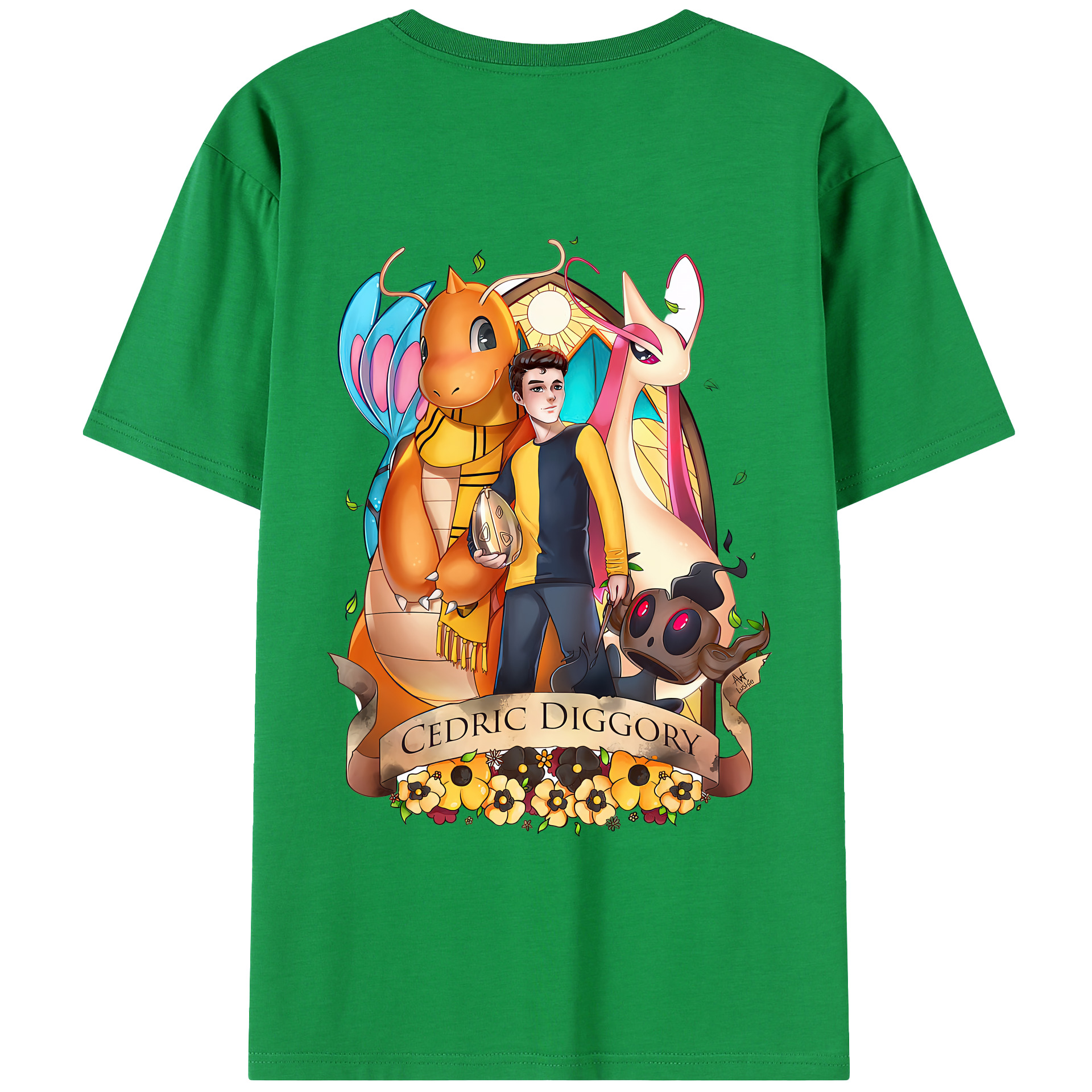 （画像用） Harry Potter ハリー・ポッターシリーズ 綿100％半袖Tシャツ（背面プリント）