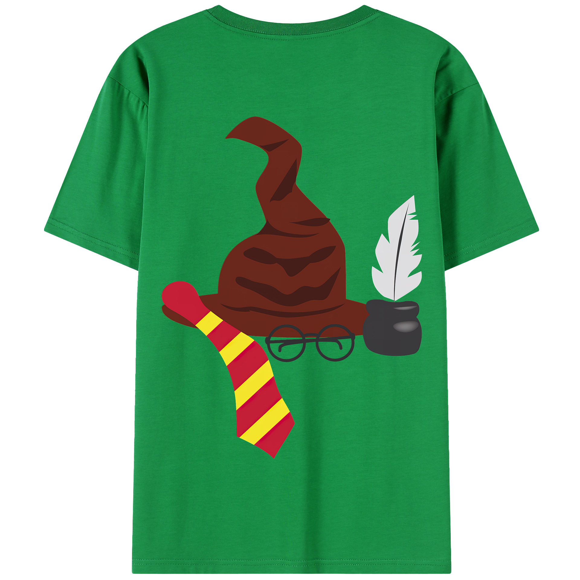 （画像用） Harry Potter ハリー・ポッターシリーズ 綿100％半袖Tシャツ（背面プリント）