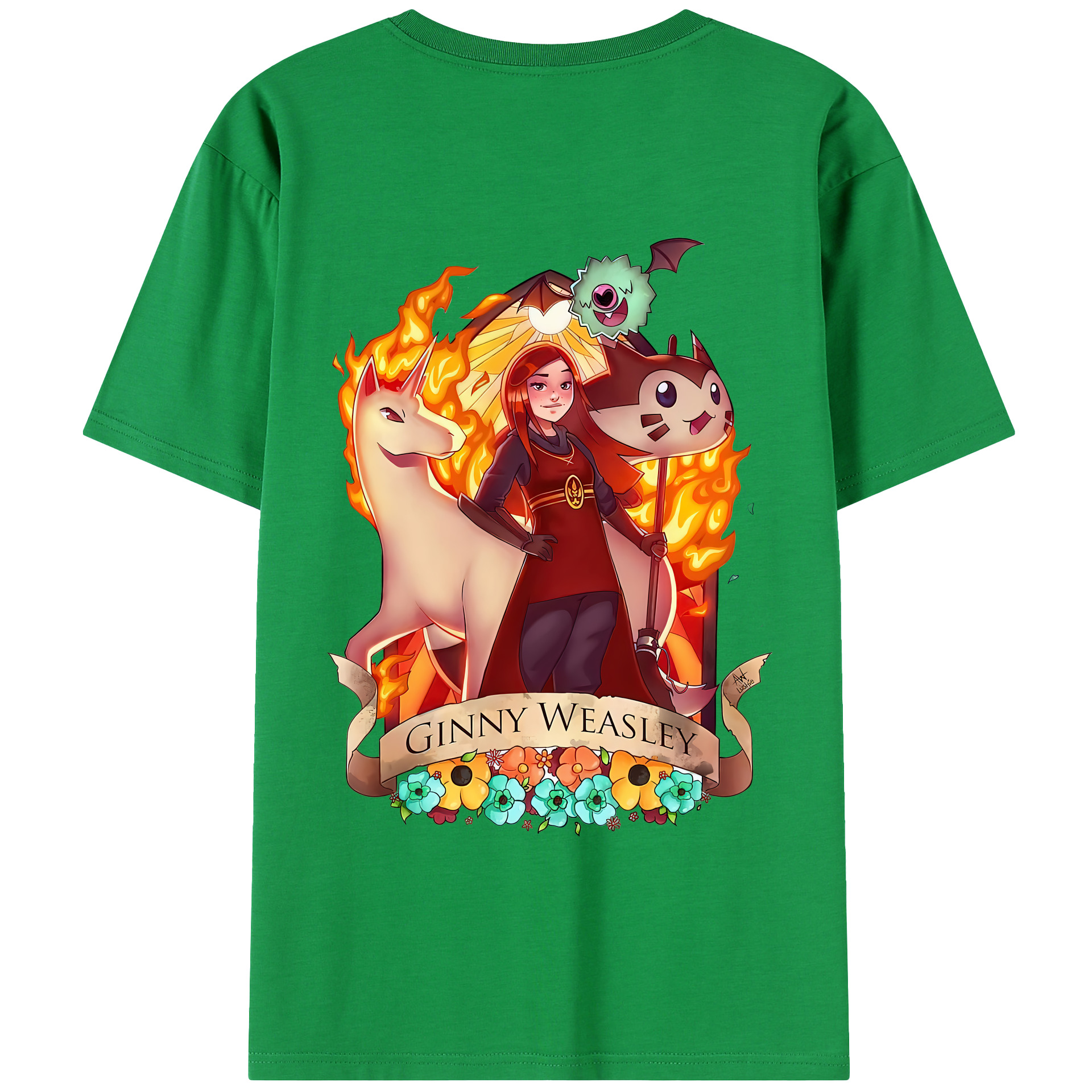 （画像用） Harry Potter ハリー・ポッターシリーズ 綿100％半袖Tシャツ（背面プリント）