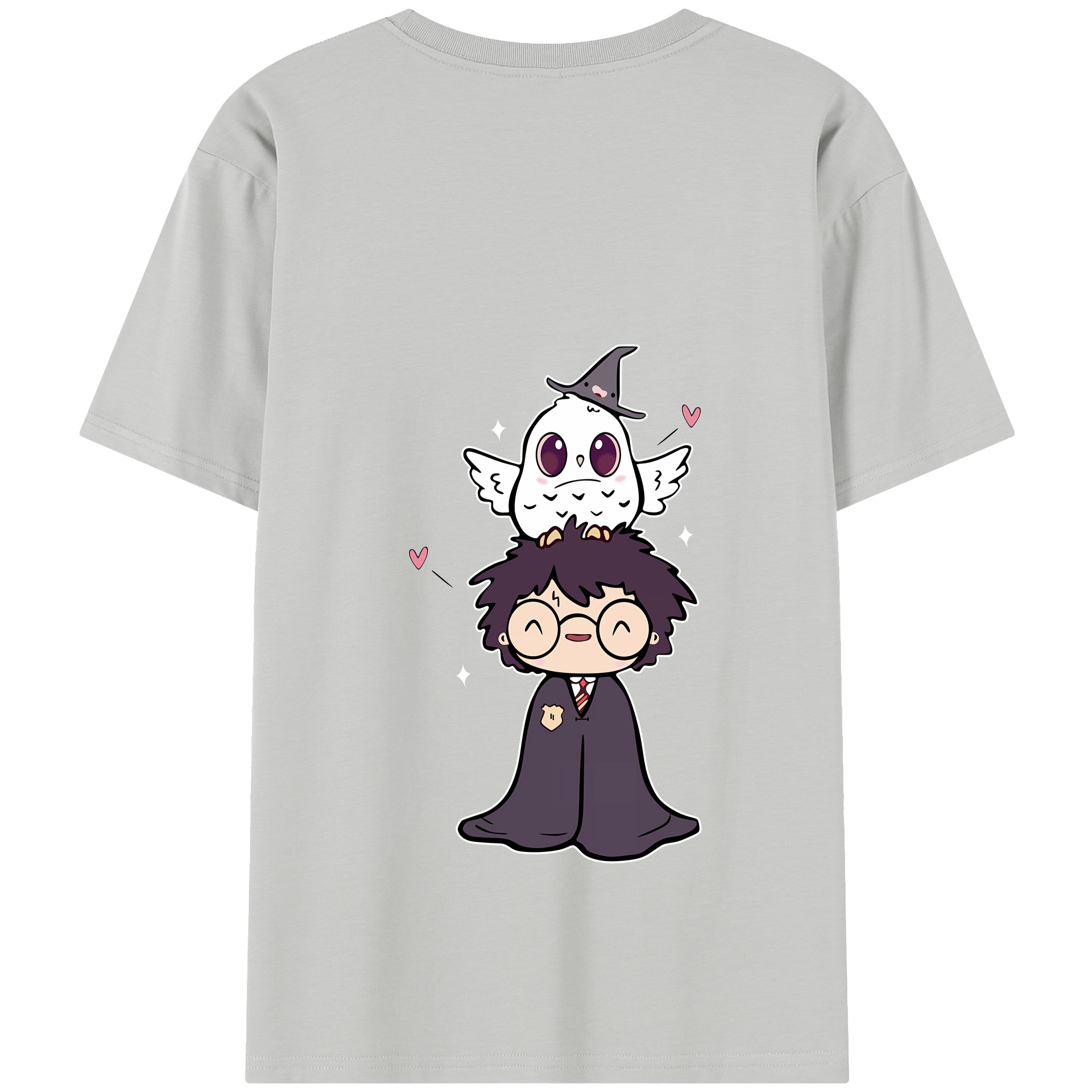 （画像用） Harry Potter ハリー・ポッターシリーズ 綿100％半袖Tシャツ（背面プリント）