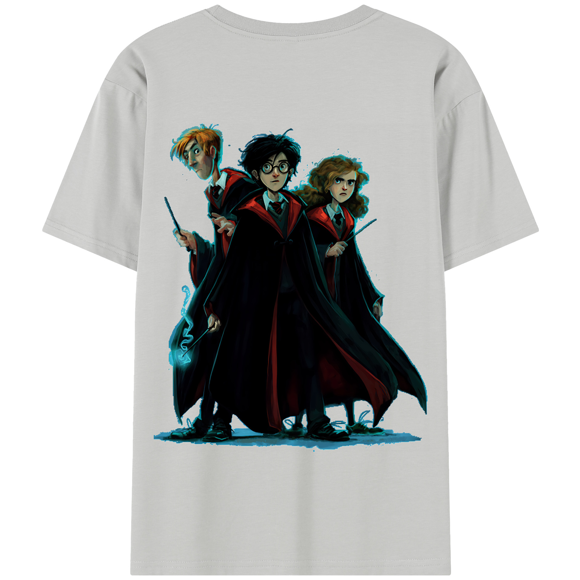 （画像用） Harry Potter ハリー・ポッターシリーズ 綿100％半袖Tシャツ（背面プリント）