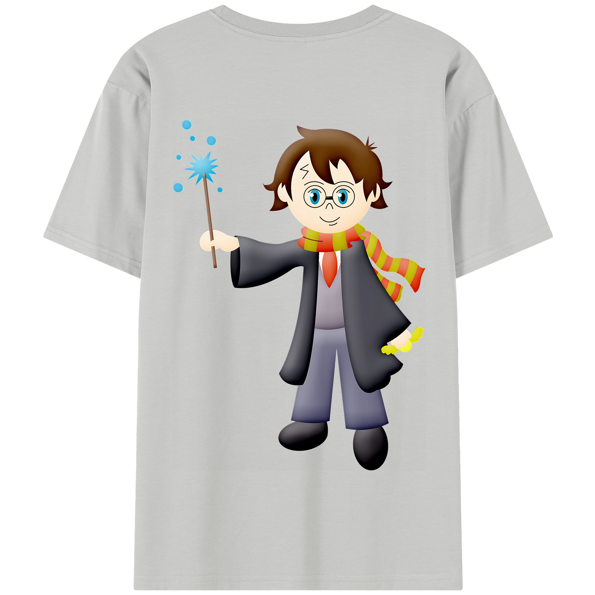 （画像用） Harry Potter ハリー・ポッターシリーズ 綿100％半袖Tシャツ（背面プリント）