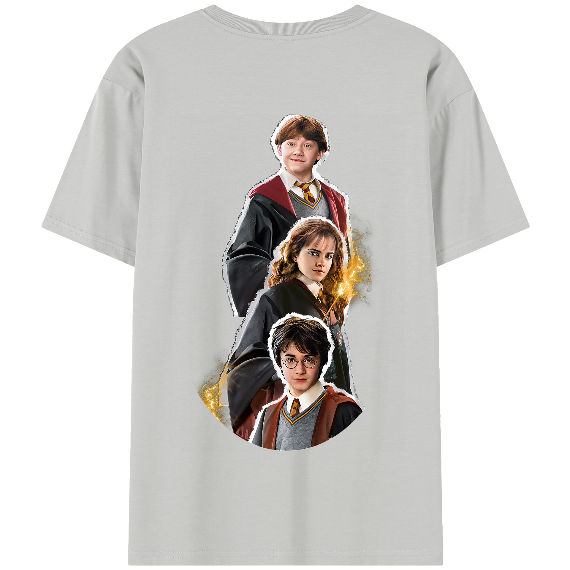 （画像用） Harry Potter ハリー・ポッターシリーズ 綿100％半袖Tシャツ（背面プリント）