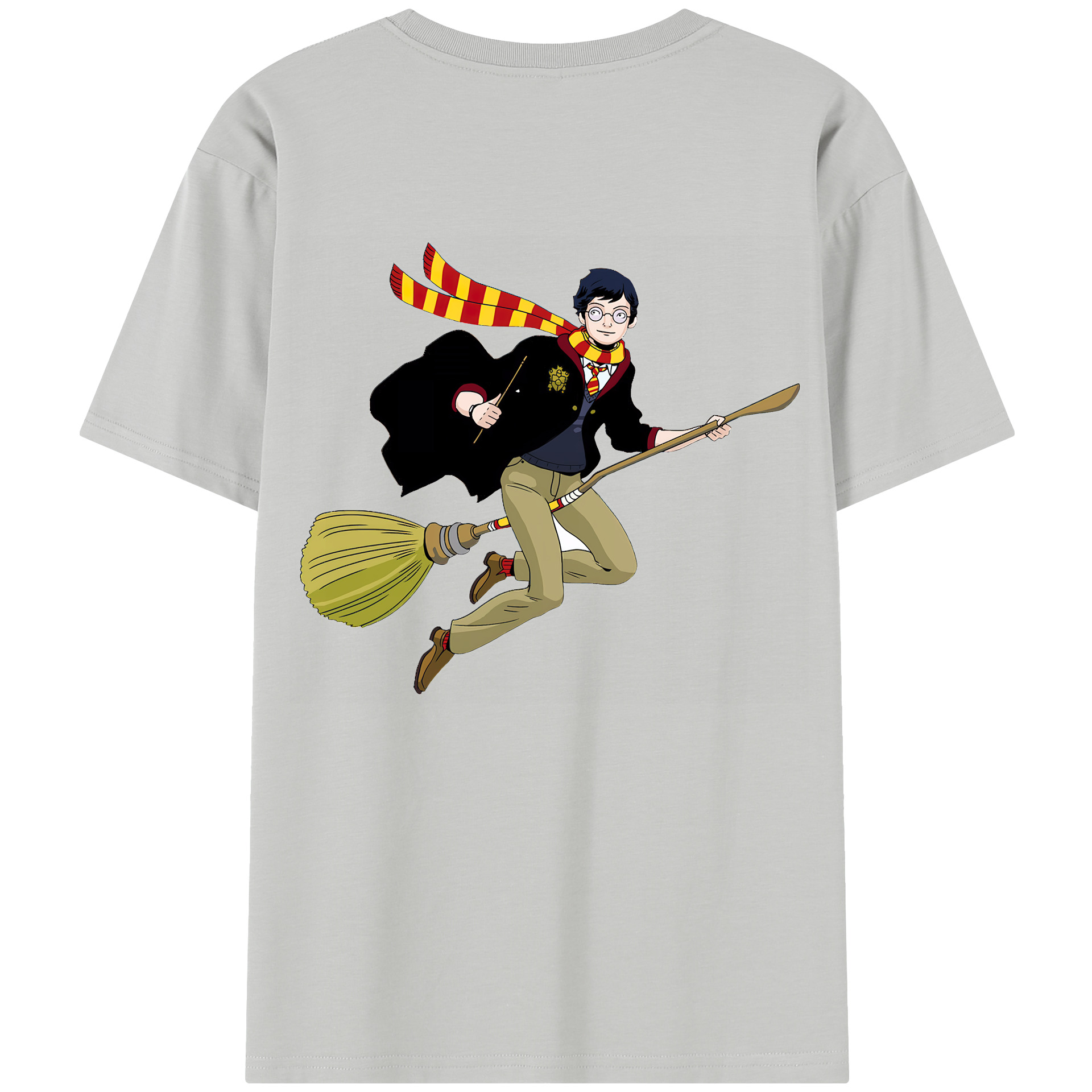 （画像用） Harry Potter ハリー・ポッターシリーズ 綿100％半袖Tシャツ（背面プリント）