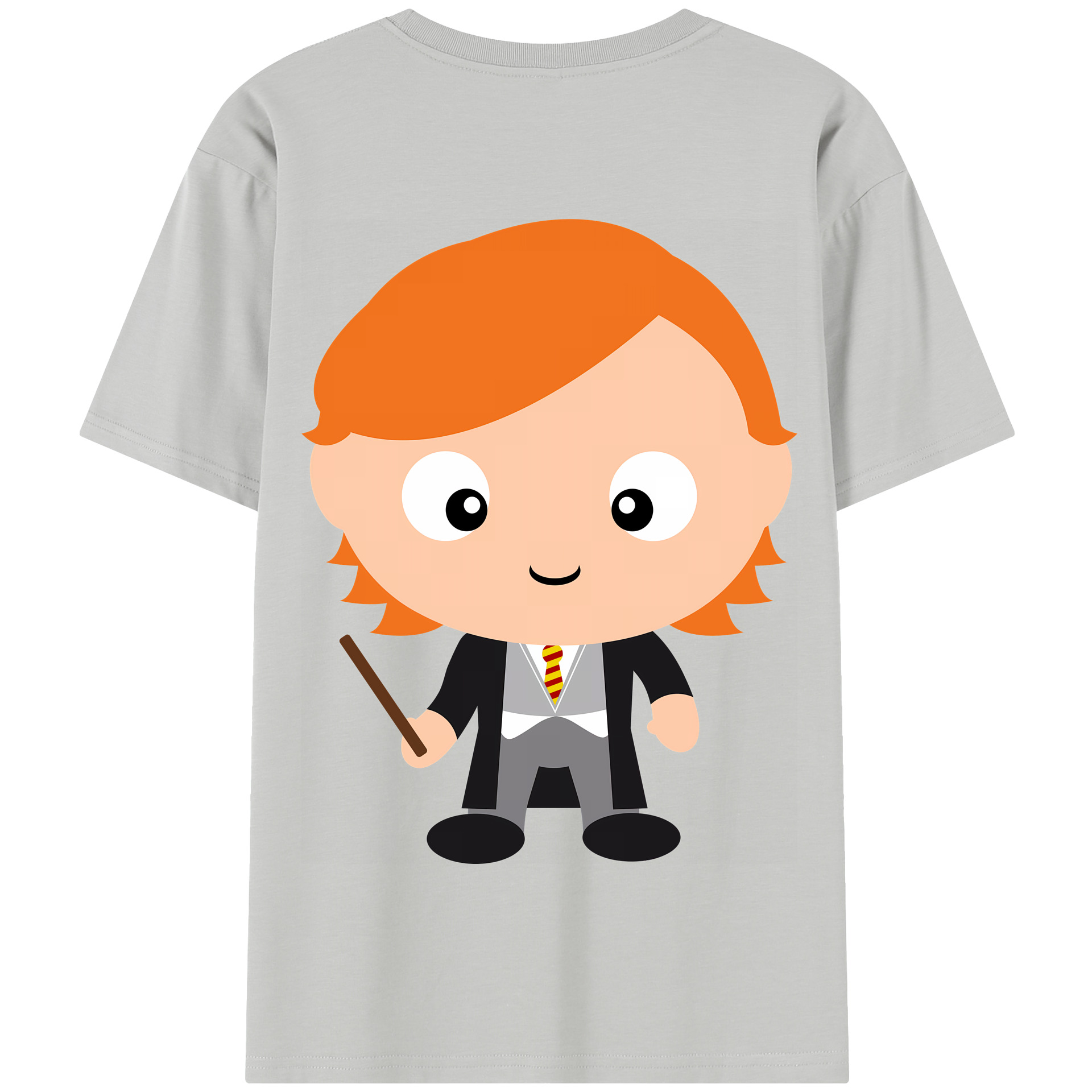 （画像用） Harry Potter ハリー・ポッターシリーズ 綿100％半袖Tシャツ（背面プリント）