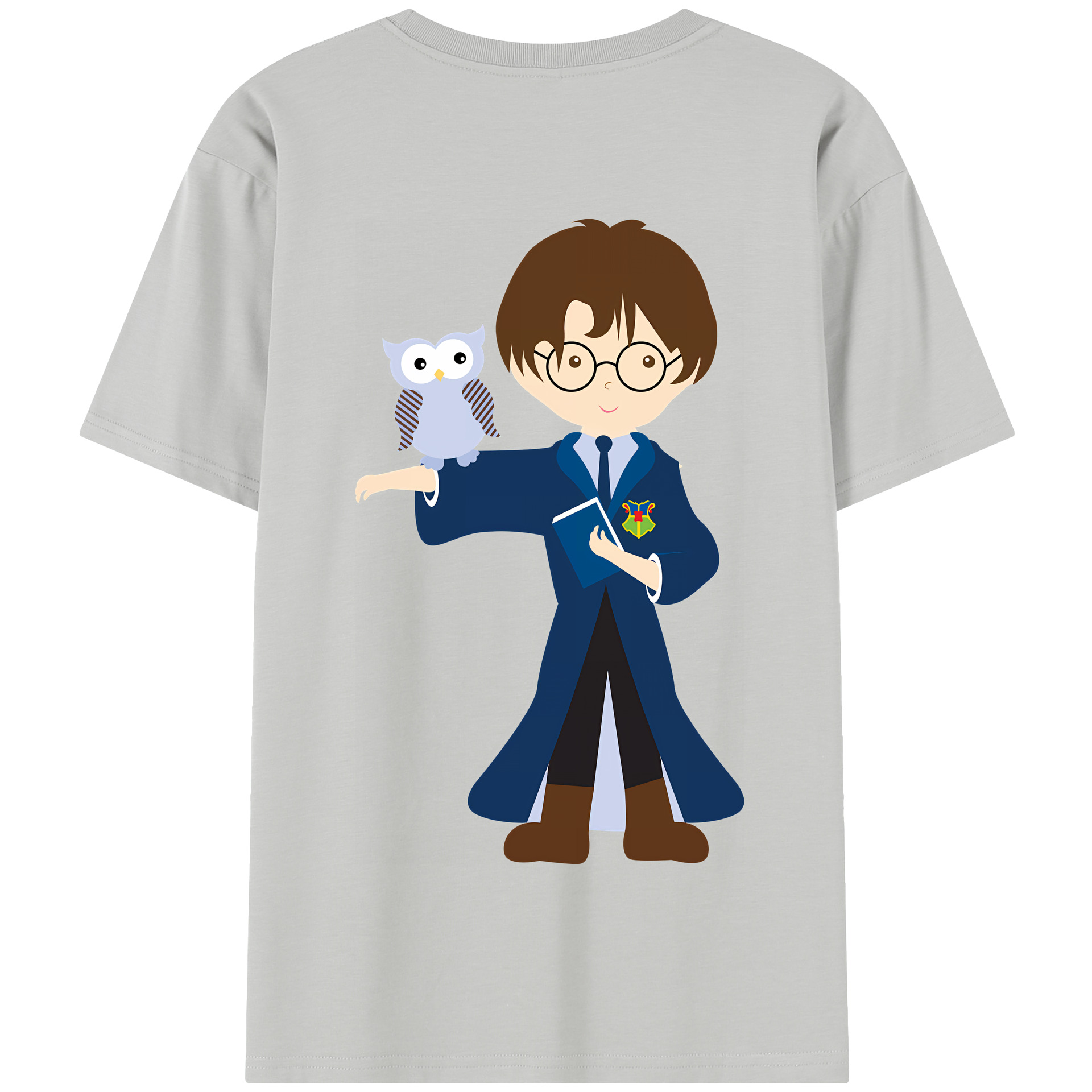 （画像用） Harry Potter ハリー・ポッターシリーズ 綿100％半袖Tシャツ（背面プリント）