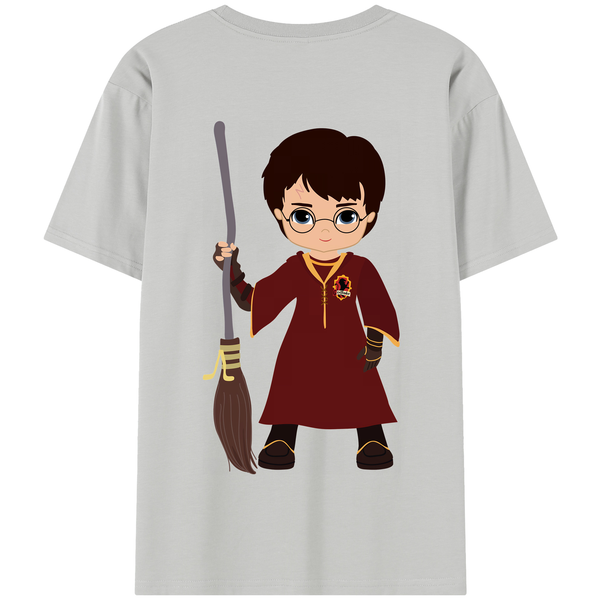 （画像用） Harry Potter ハリー・ポッターシリーズ 綿100％半袖Tシャツ（背面プリント）