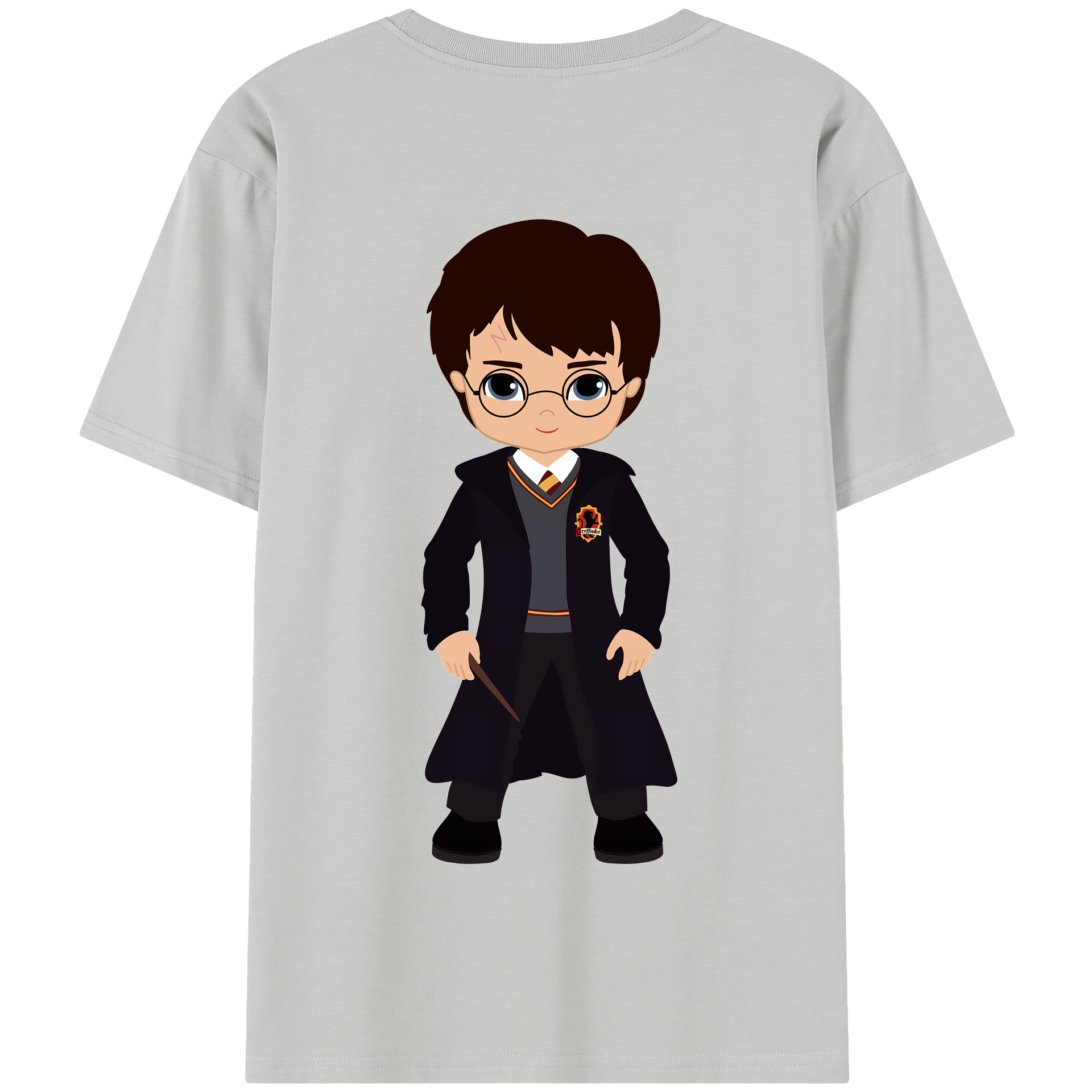 （画像用） Harry Potter ハリー・ポッターシリーズ 綿100％半袖Tシャツ（背面プリント）