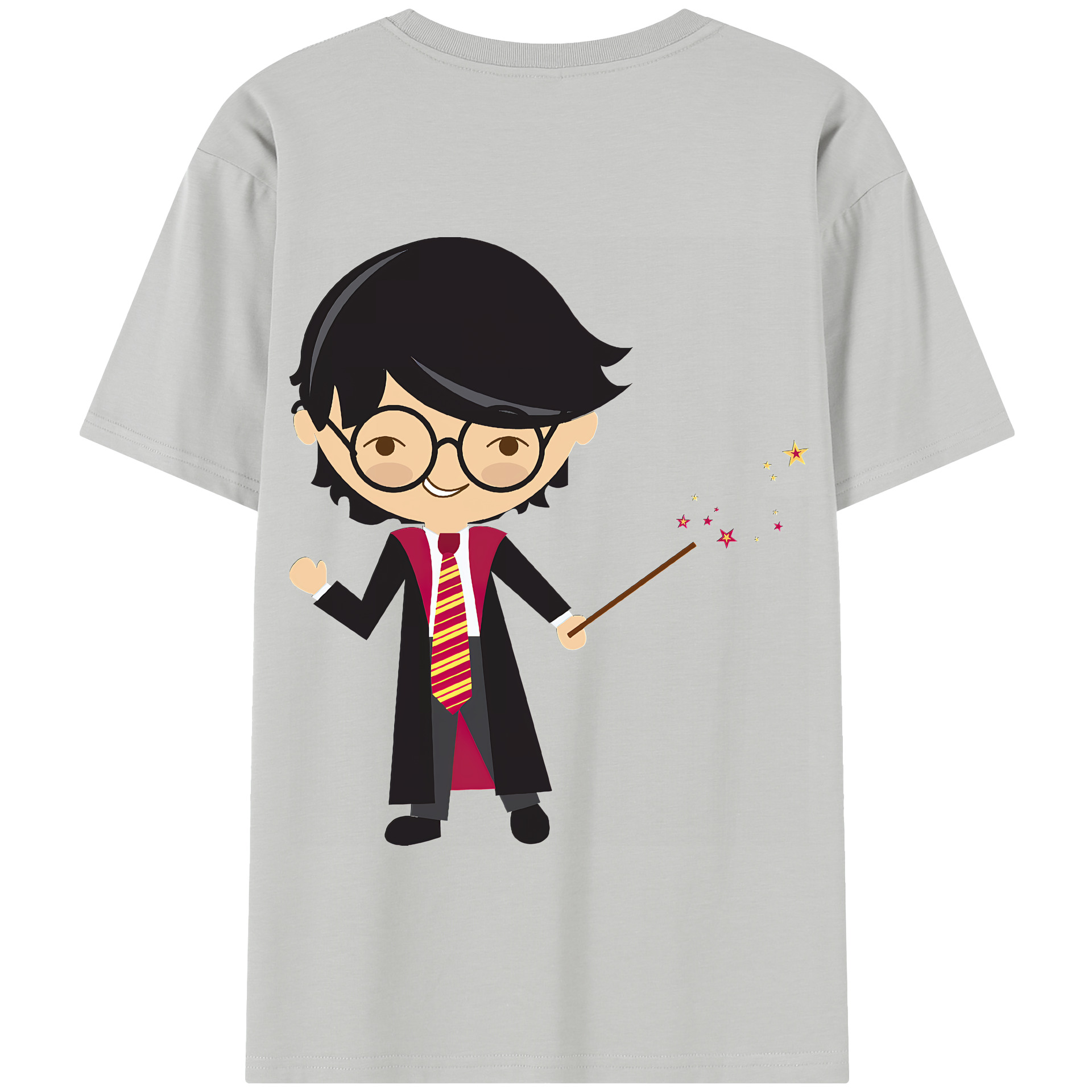 （画像用） Harry Potter ハリー・ポッターシリーズ 綿100％半袖Tシャツ（背面プリント）