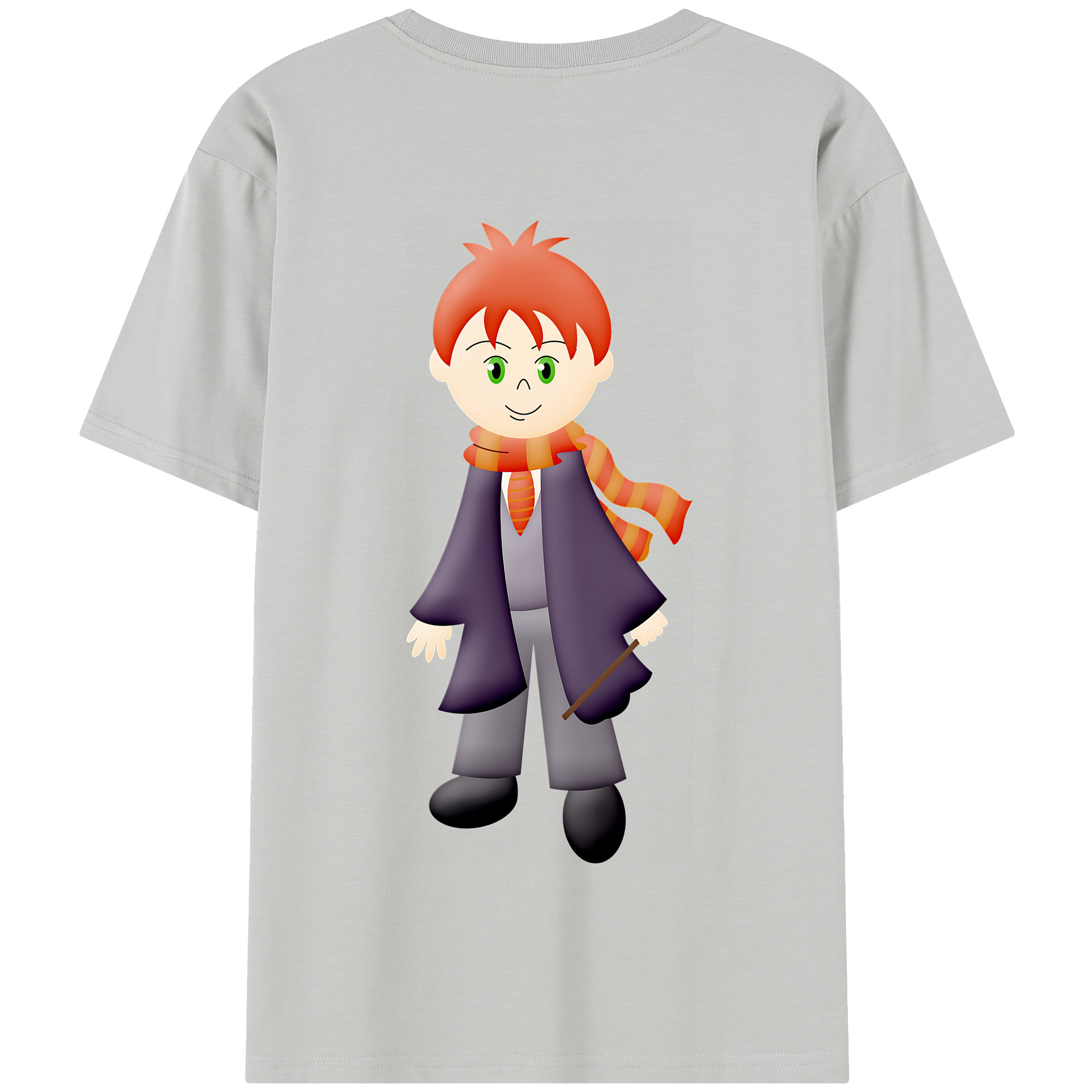 （画像用） Harry Potter ハリー・ポッターシリーズ 綿100％半袖Tシャツ（背面プリント）