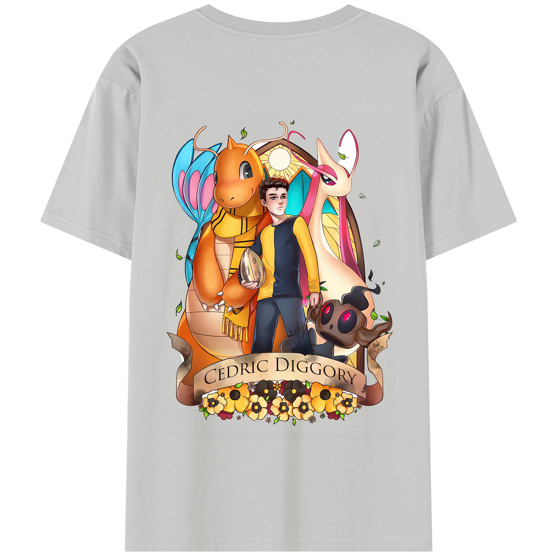 （画像用） Harry Potter ハリー・ポッターシリーズ 綿100％半袖Tシャツ（背面プリント）