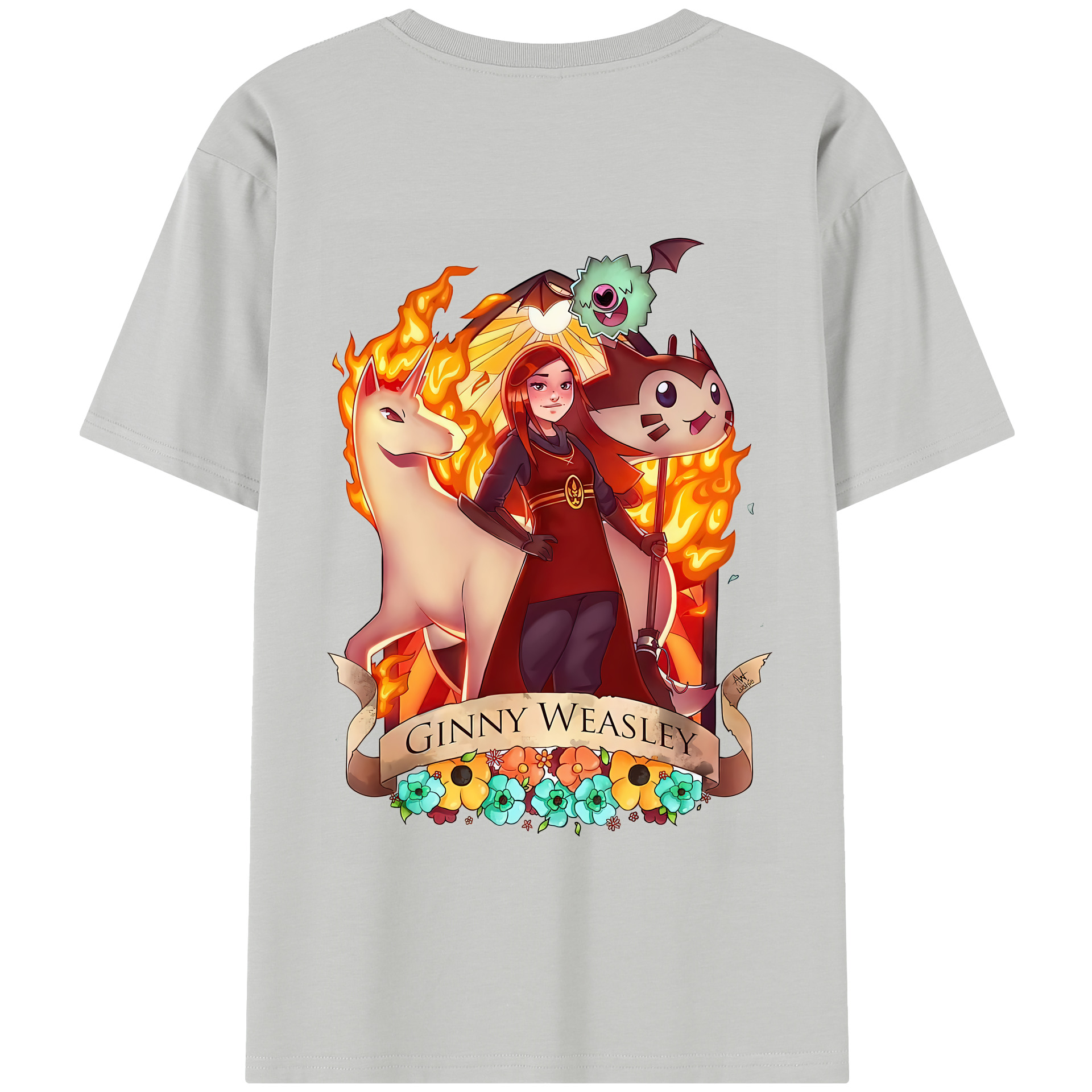 （画像用） Harry Potter ハリー・ポッターシリーズ 綿100％半袖Tシャツ（背面プリント）