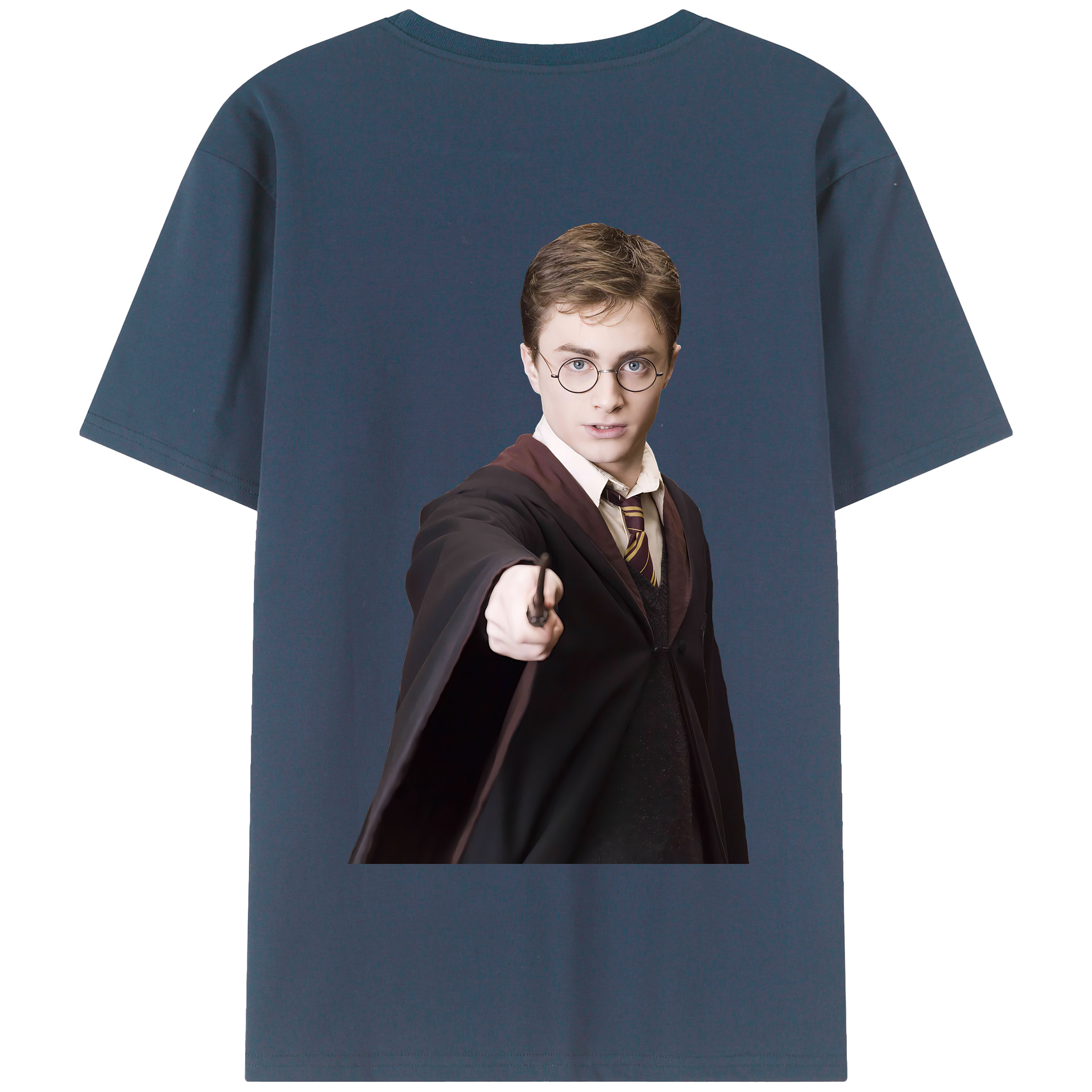 （画像用） Harry Potter ハリー・ポッターシリーズ 綿100％半袖Tシャツ（背面プリント）