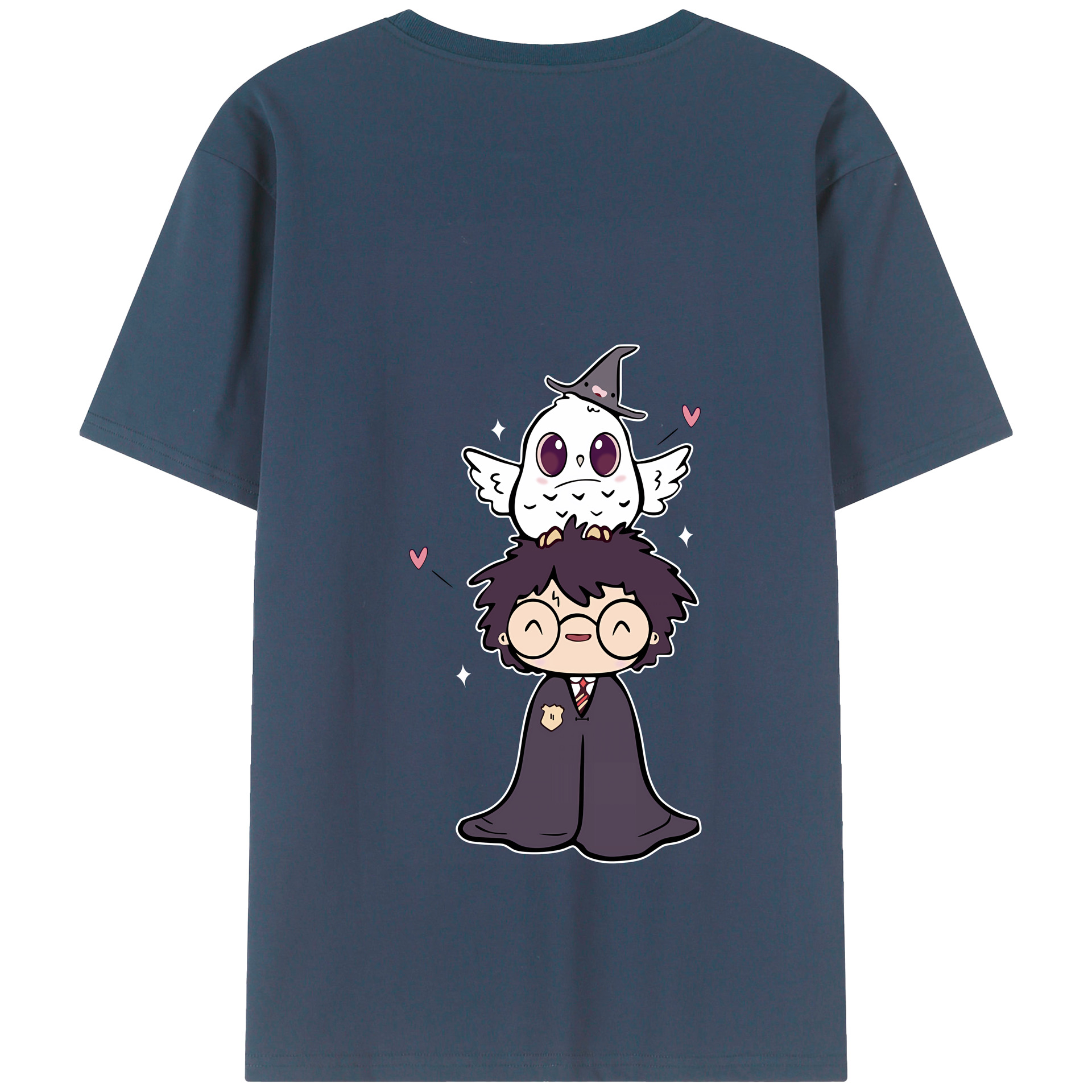 （画像用） Harry Potter ハリー・ポッターシリーズ 綿100％半袖Tシャツ（背面プリント）
