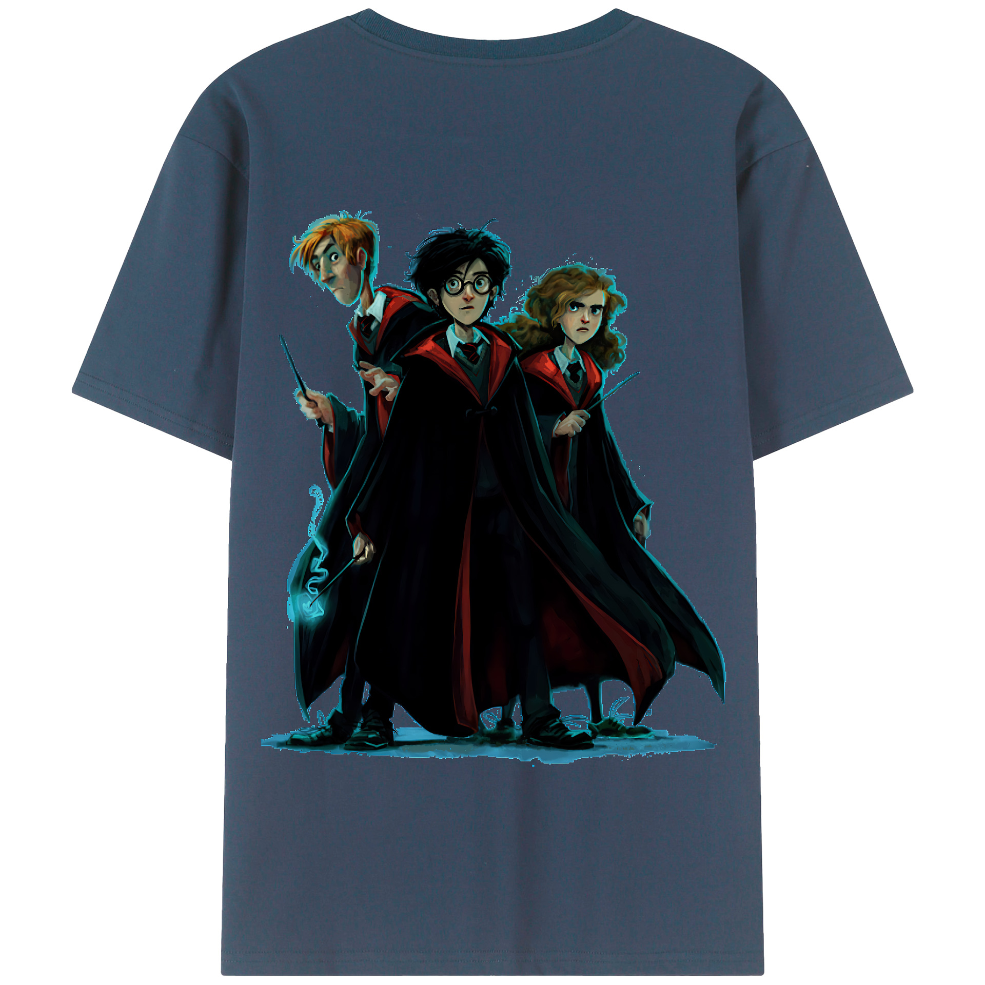 （画像用） Harry Potter ハリー・ポッターシリーズ 綿100％半袖Tシャツ（背面プリント）