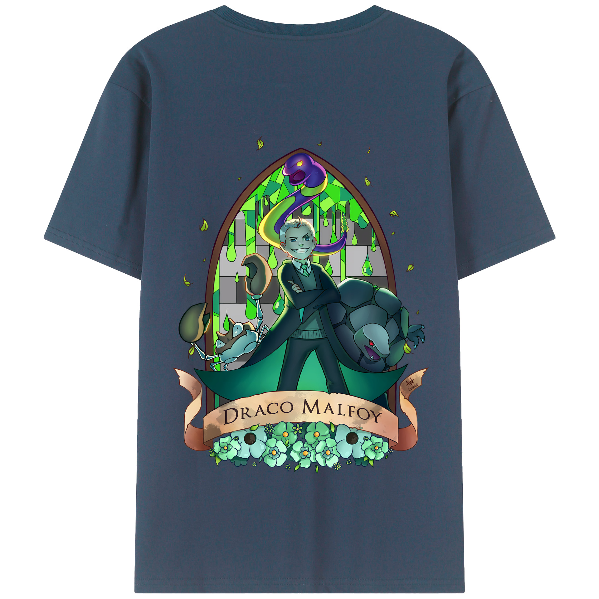 （画像用） Harry Potter ハリー・ポッターシリーズ 綿100％半袖Tシャツ（背面プリント）