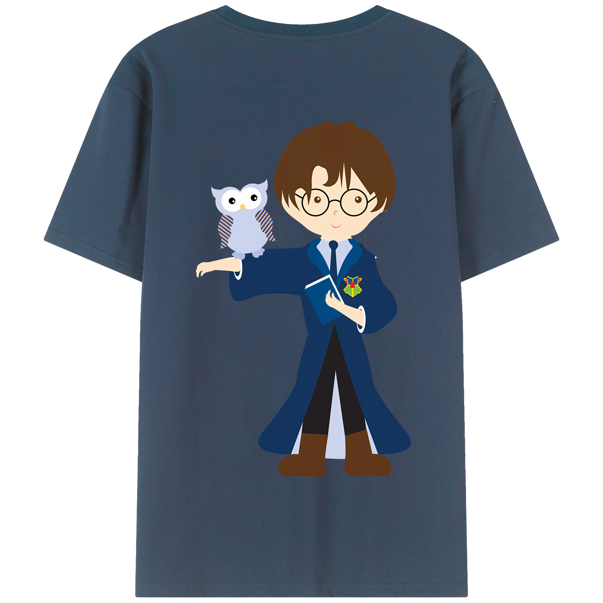 （画像用） Harry Potter ハリー・ポッターシリーズ 綿100％半袖Tシャツ（背面プリント）