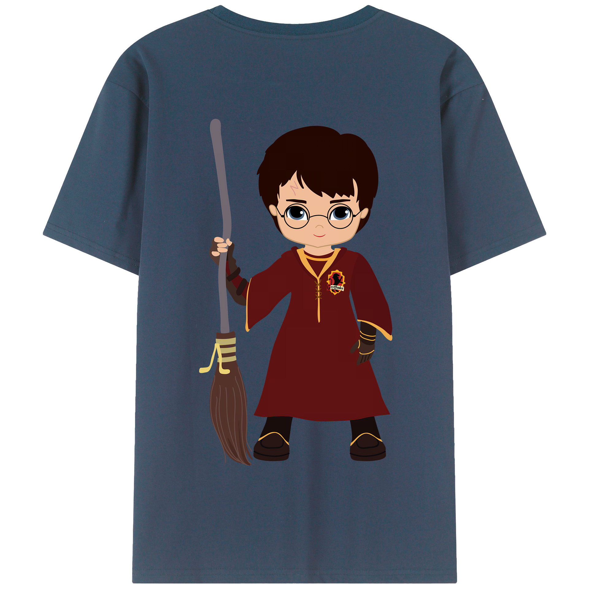 （画像用） Harry Potter ハリー・ポッターシリーズ 綿100％半袖Tシャツ（背面プリント）