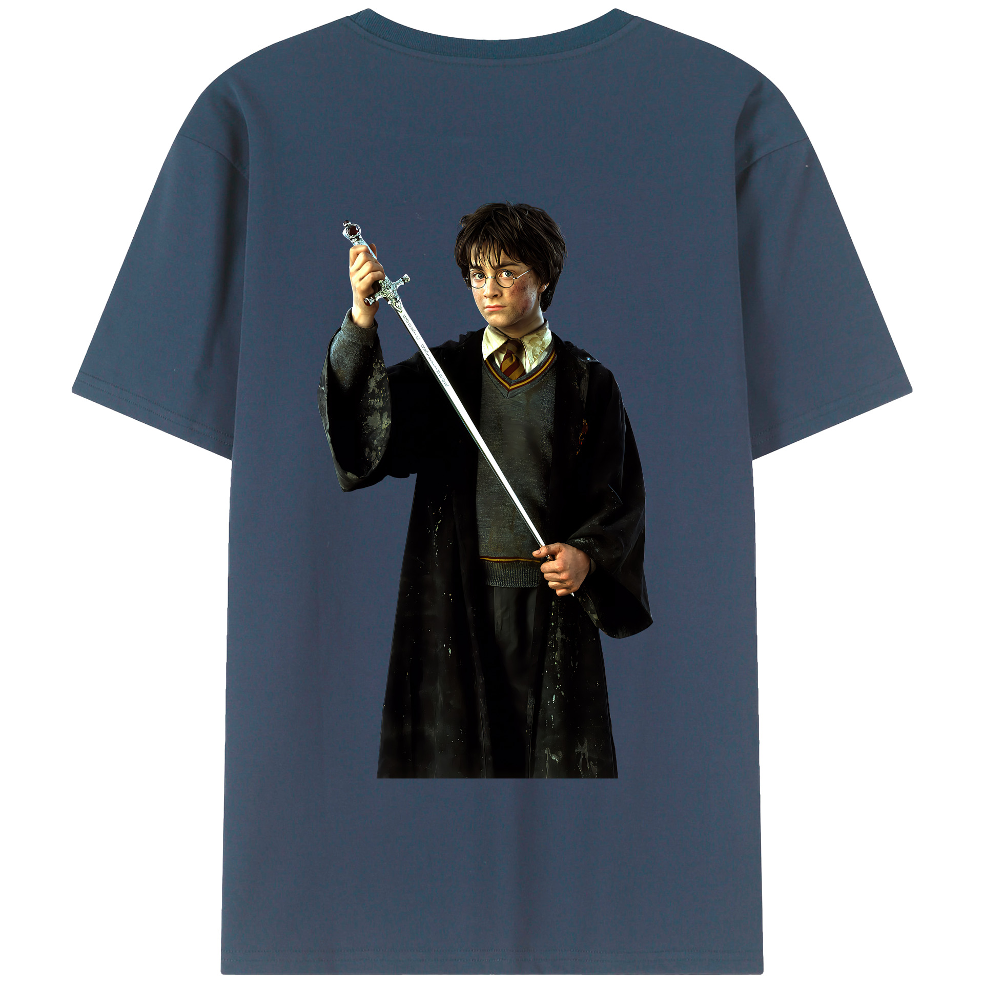 （画像用） Harry Potter ハリー・ポッターシリーズ 綿100％半袖Tシャツ（背面プリント）