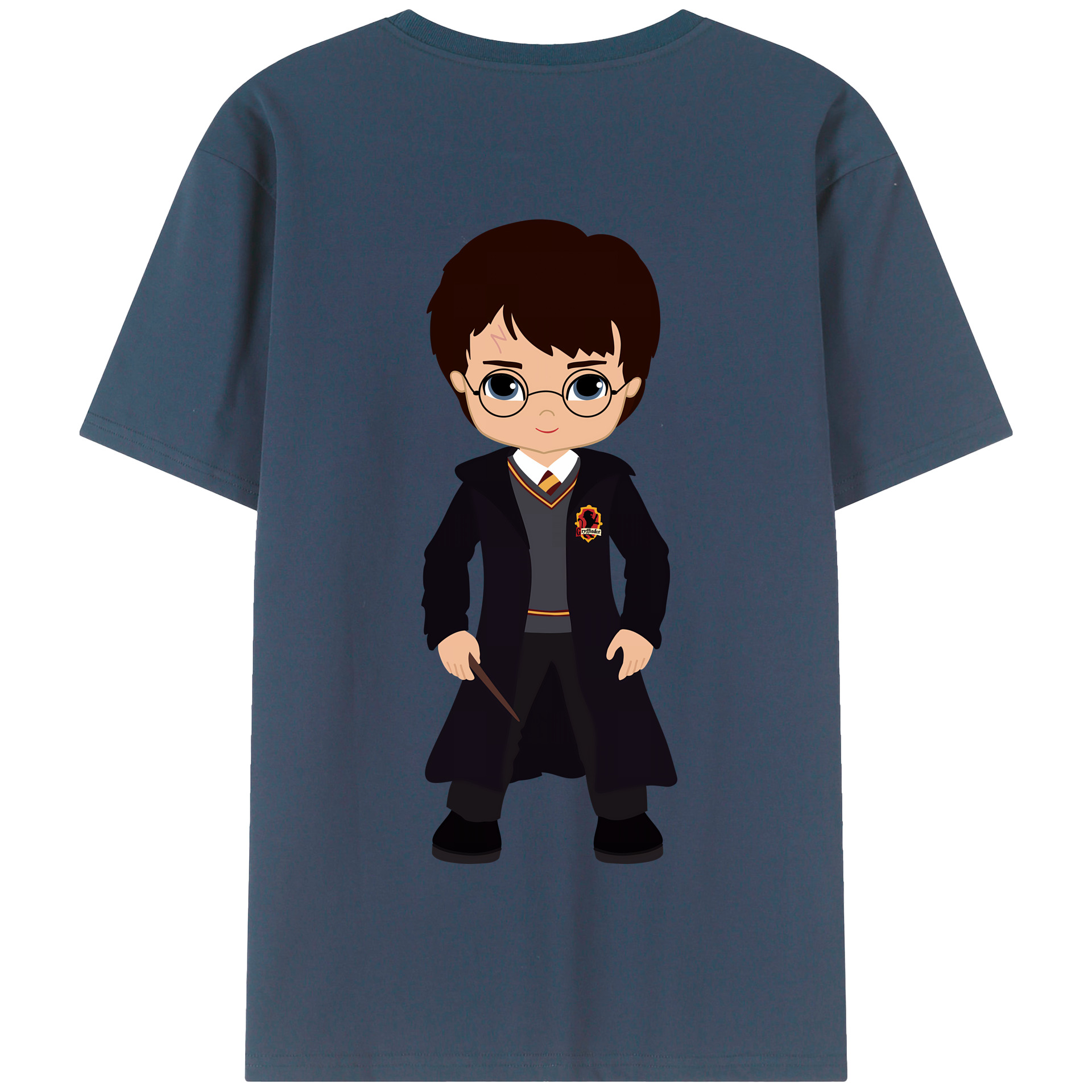 （画像用） Harry Potter ハリー・ポッターシリーズ 綿100％半袖Tシャツ（背面プリント）