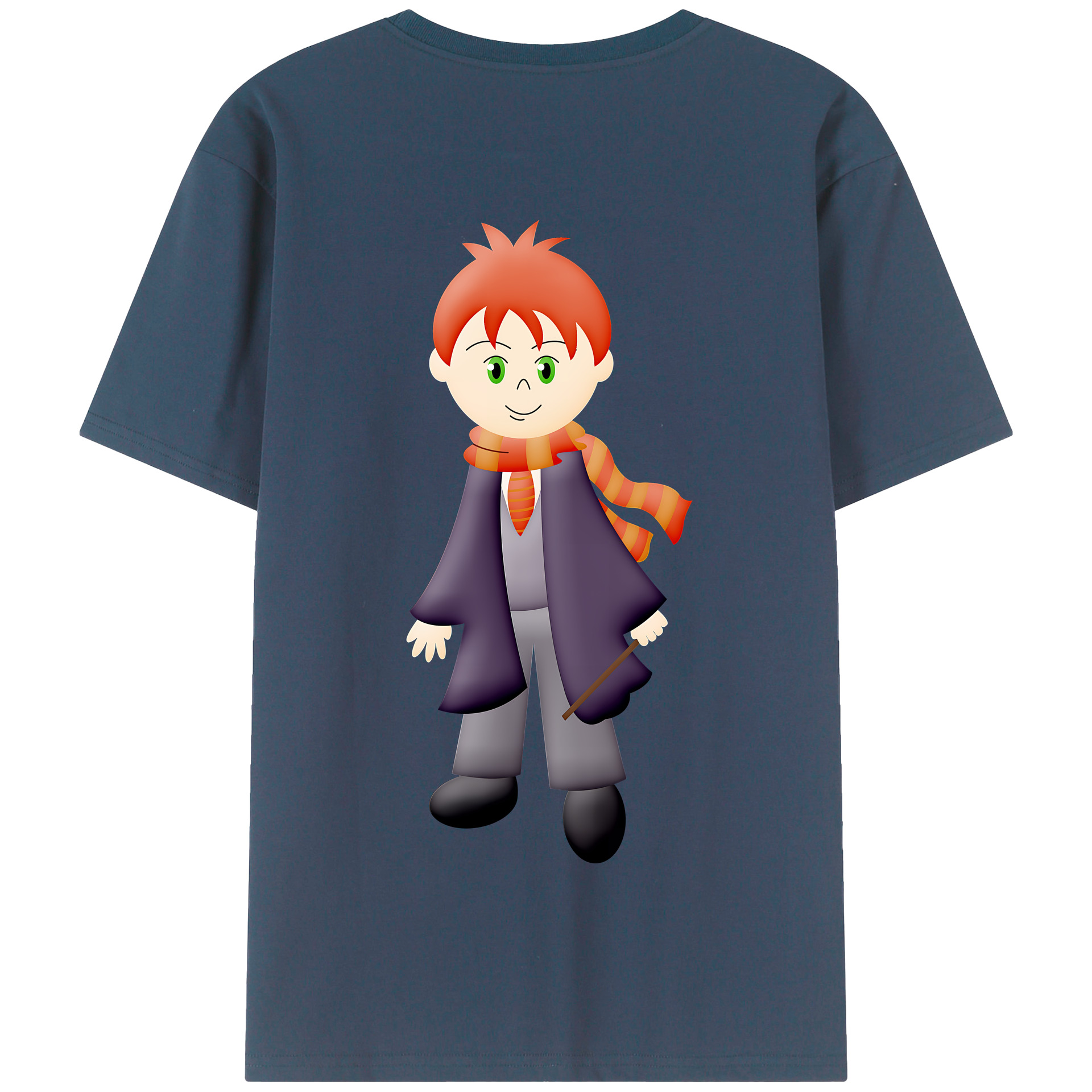 （画像用） Harry Potter ハリー・ポッターシリーズ 綿100％半袖Tシャツ（背面プリント）