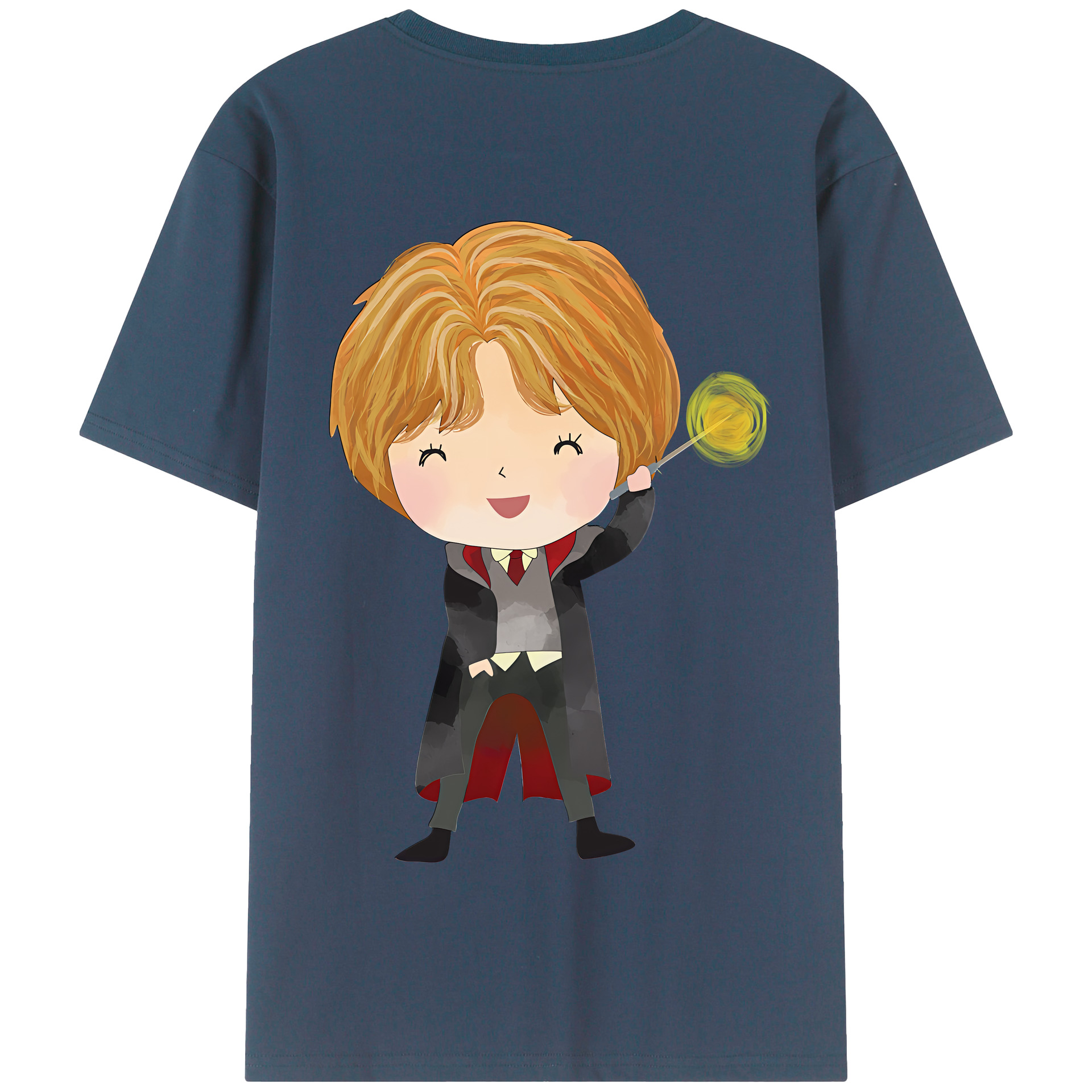 （画像用） Harry Potter ハリー・ポッターシリーズ 綿100％半袖Tシャツ（背面プリント）