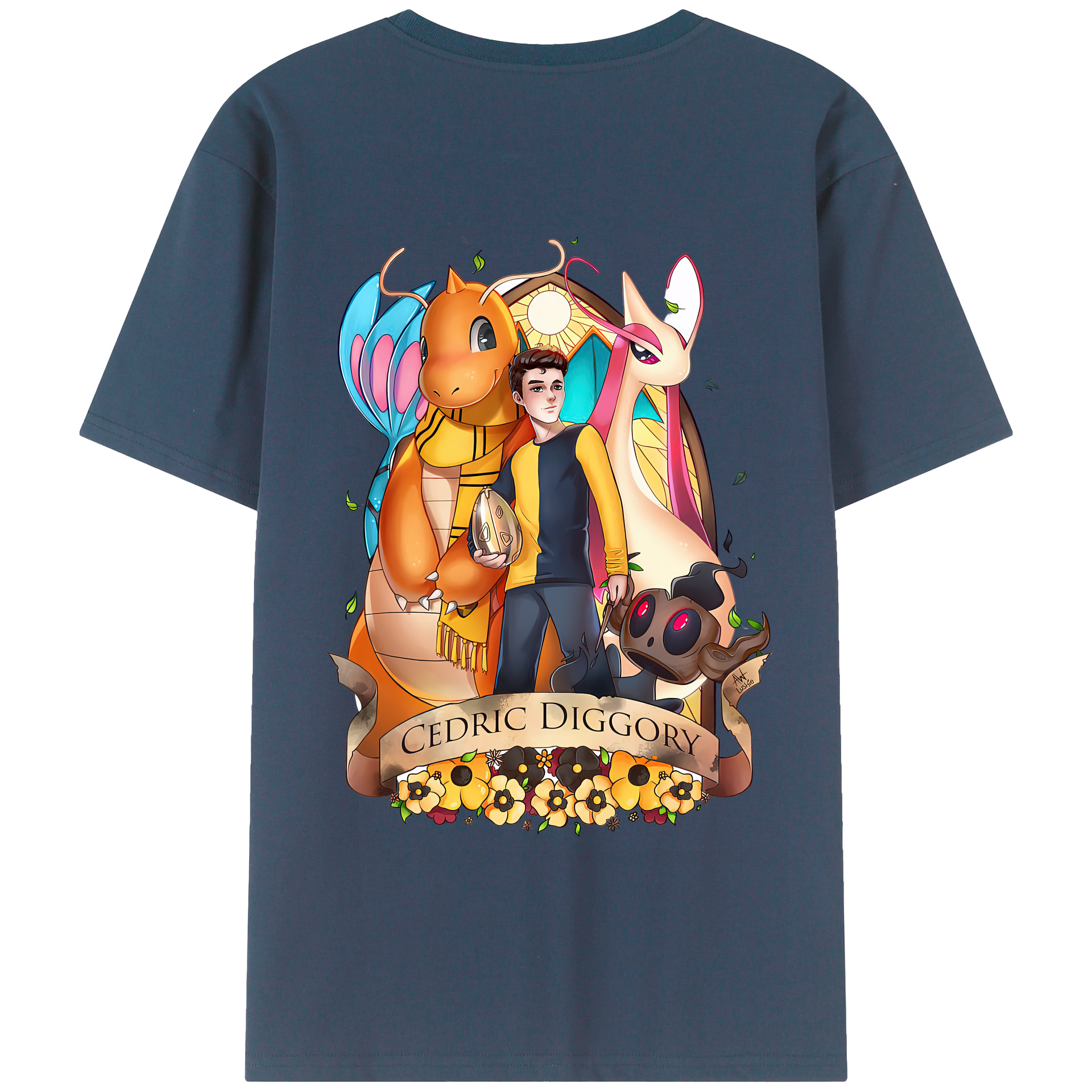 （画像用） Harry Potter ハリー・ポッターシリーズ 綿100％半袖Tシャツ（背面プリント）