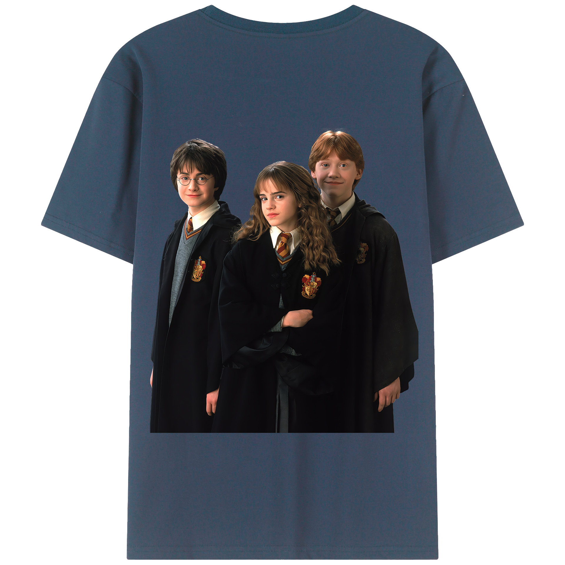 （画像用） Harry Potter ハリー・ポッターシリーズ 綿100％半袖Tシャツ（背面プリント）