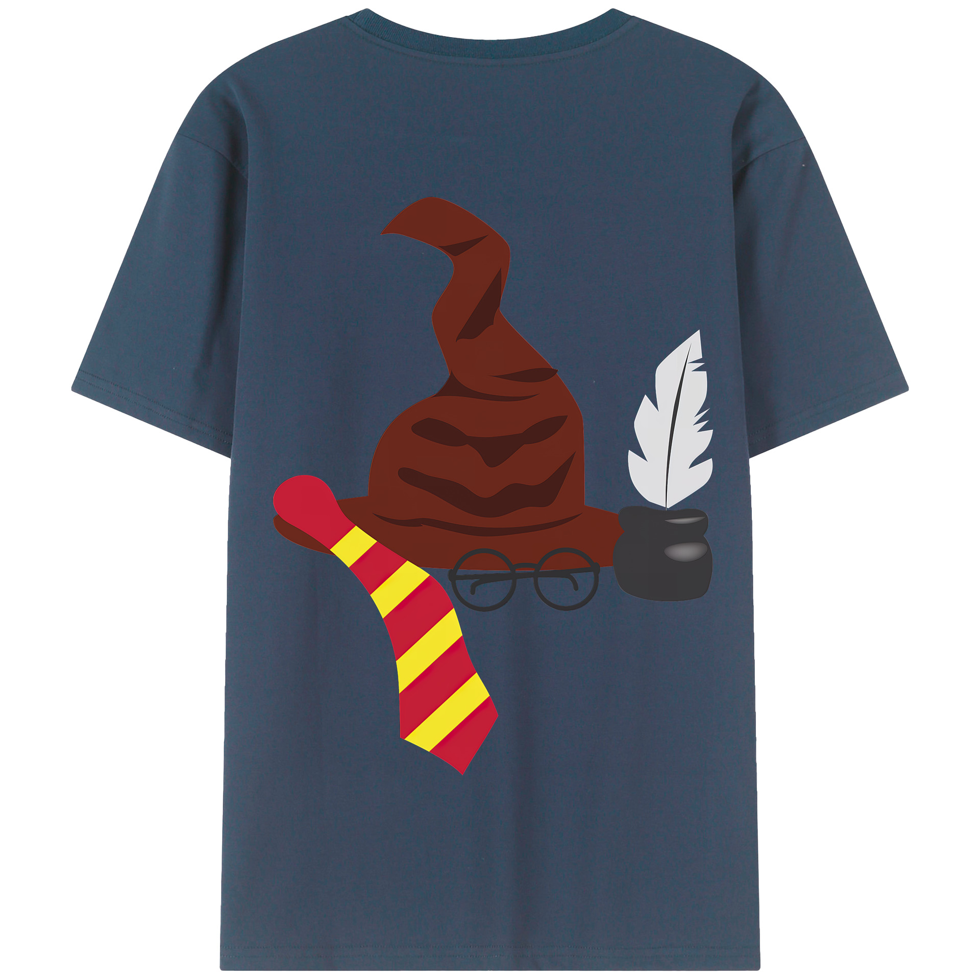 （画像用） Harry Potter ハリー・ポッターシリーズ 綿100％半袖Tシャツ（背面プリント）