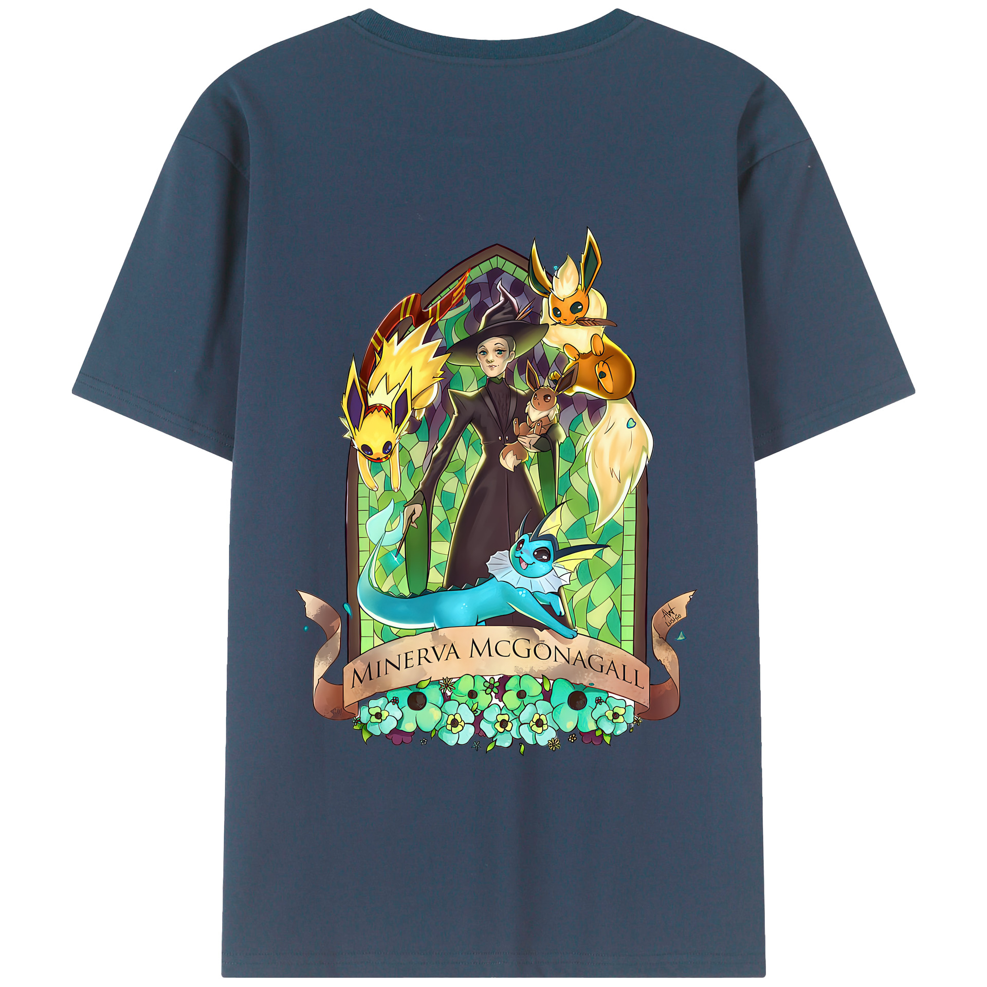 （画像用） Harry Potter ハリー・ポッターシリーズ 綿100％半袖Tシャツ（背面プリント）