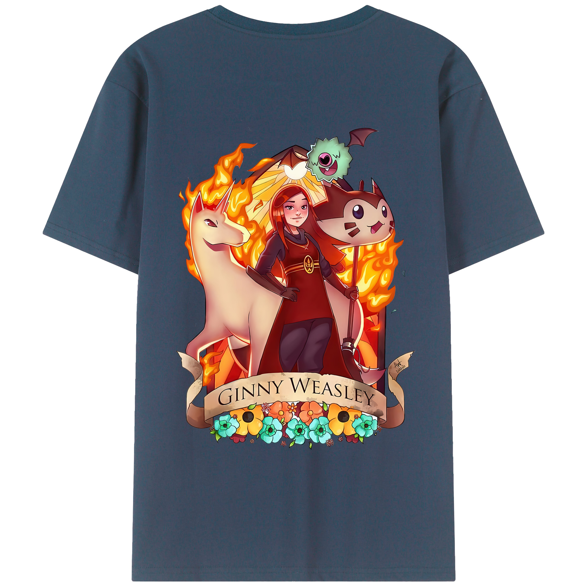 （画像用） Harry Potter ハリー・ポッターシリーズ 綿100％半袖Tシャツ（背面プリント）