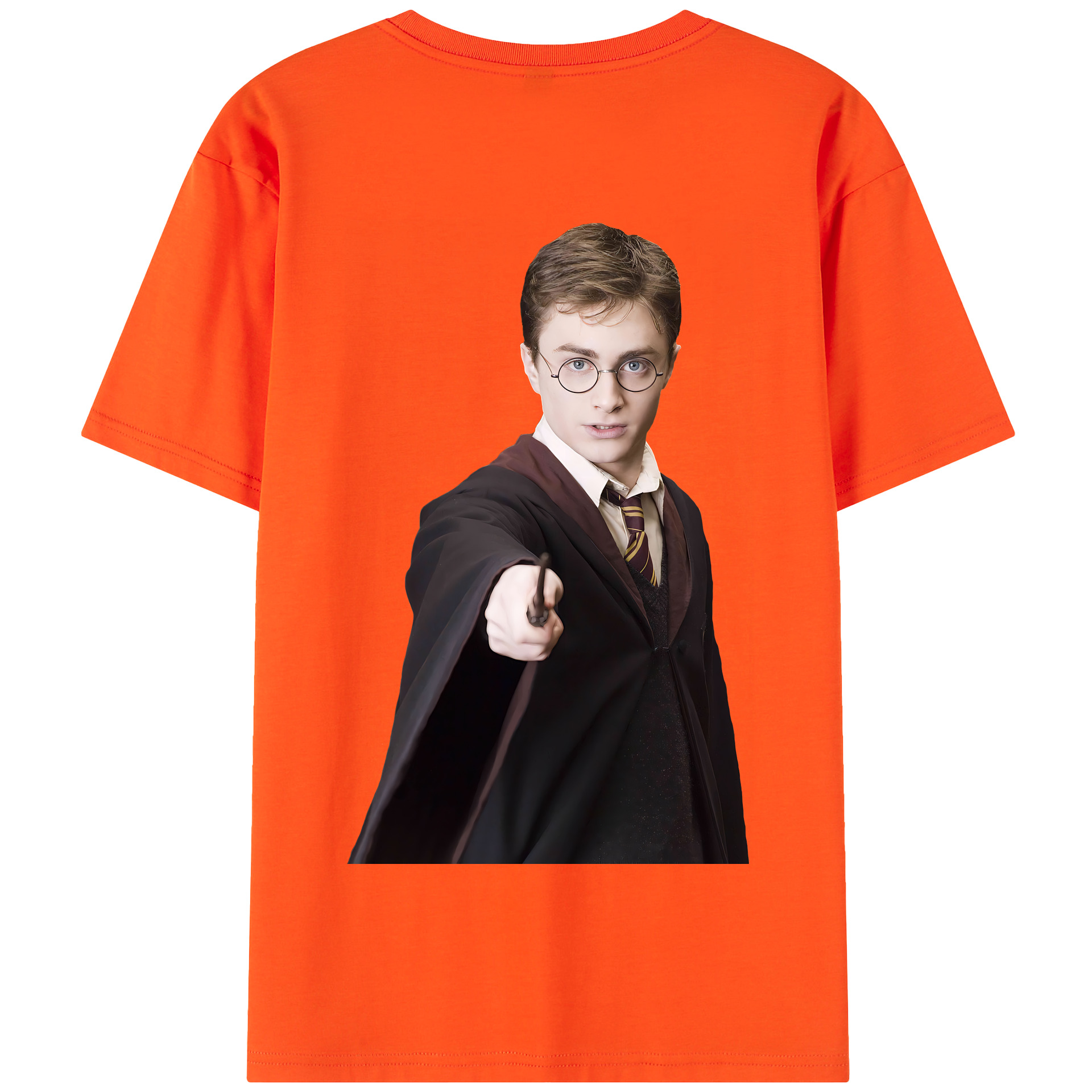 （画像用） Harry Potter ハリー・ポッターシリーズ 綿100％半袖Tシャツ（背面プリント）